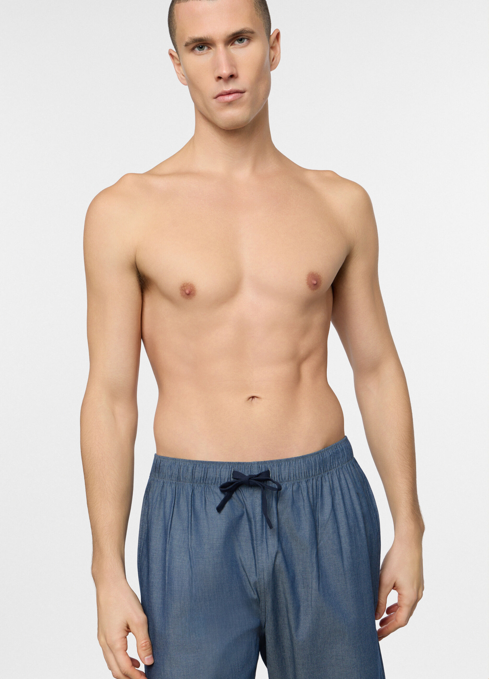 Pantalone pigiama in tela di cotone uomo_2