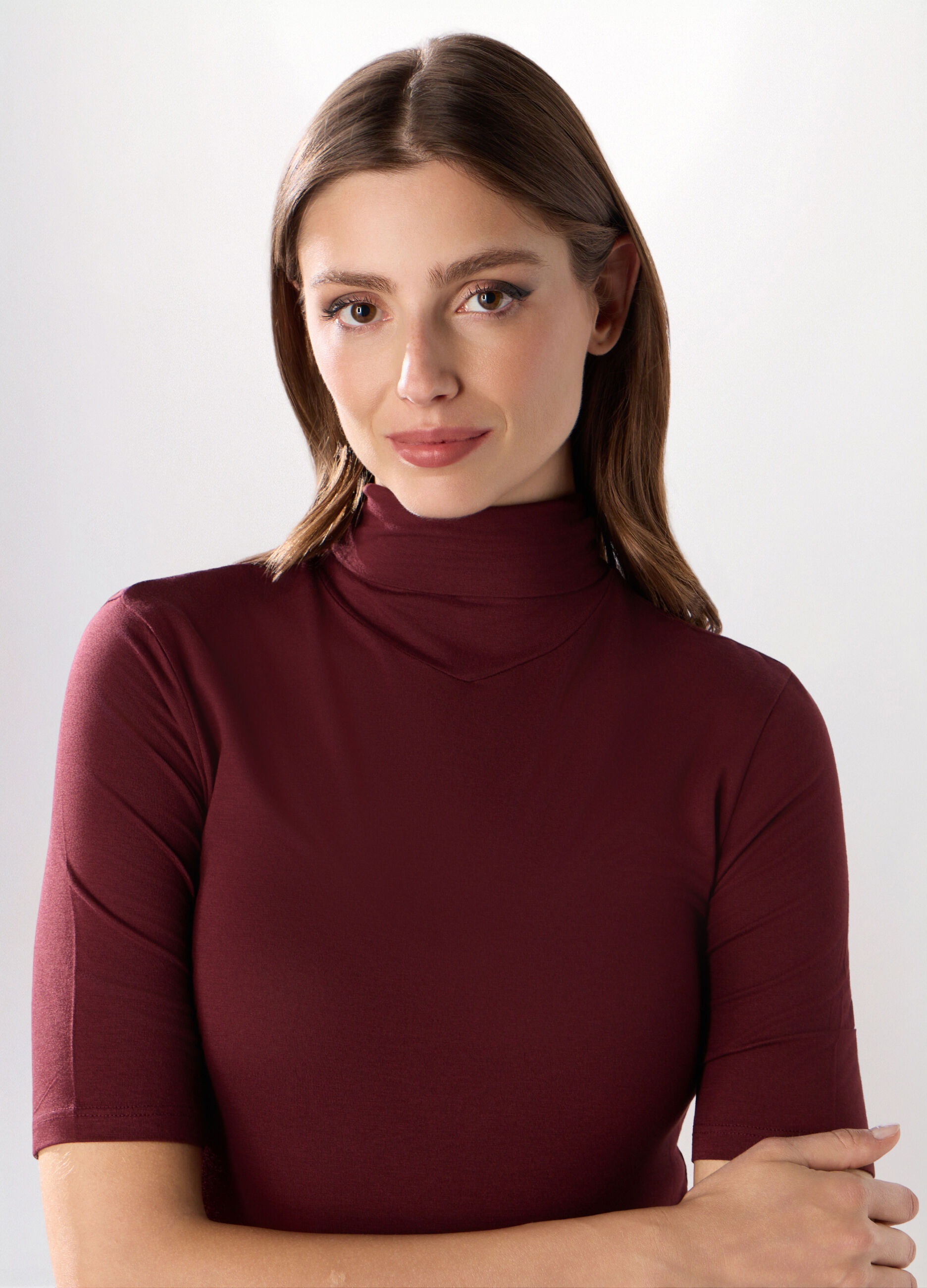 Lupetto in viscosa stretch donna_2
