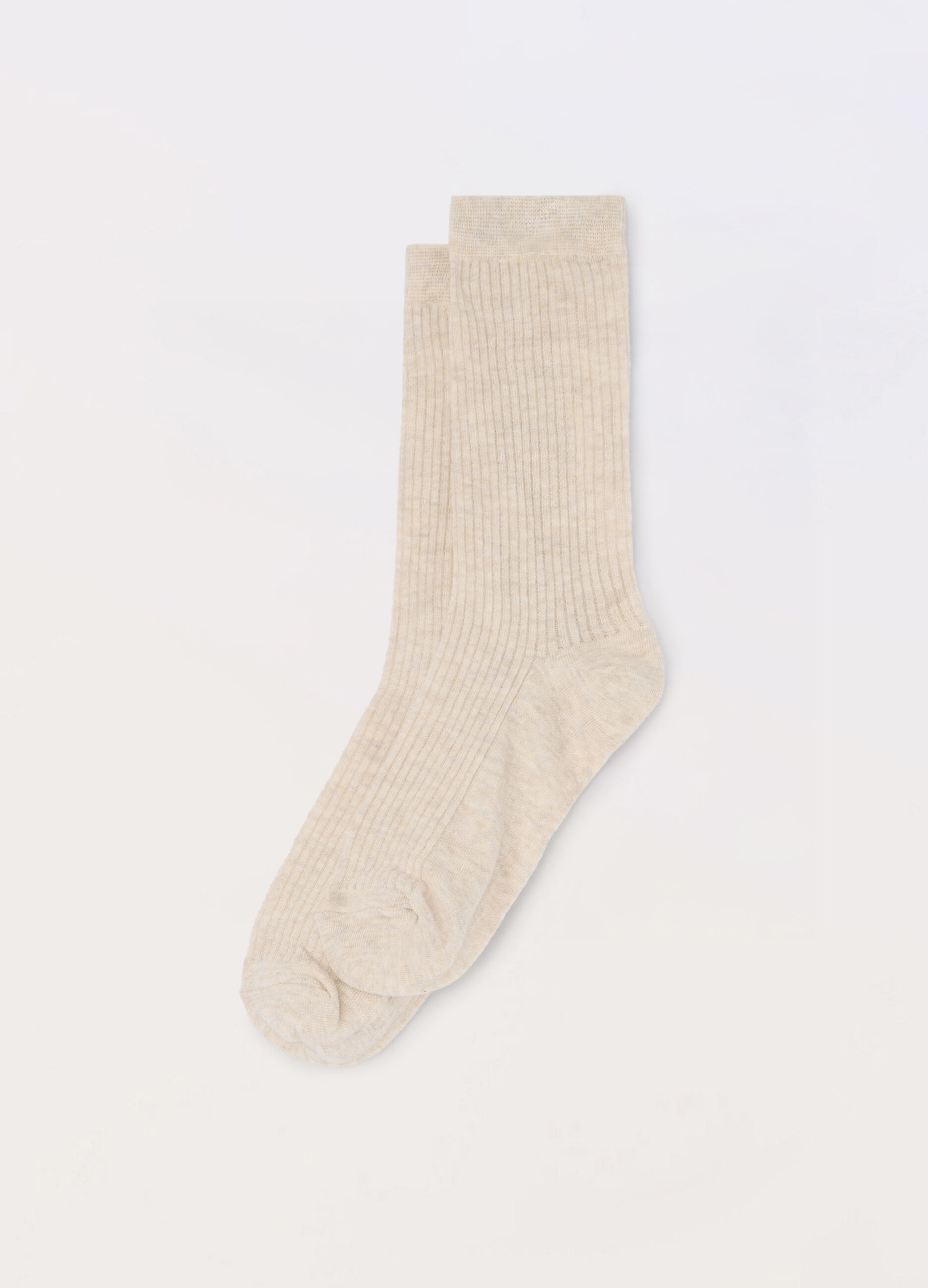 Calze in costina di misto cotone donna_0