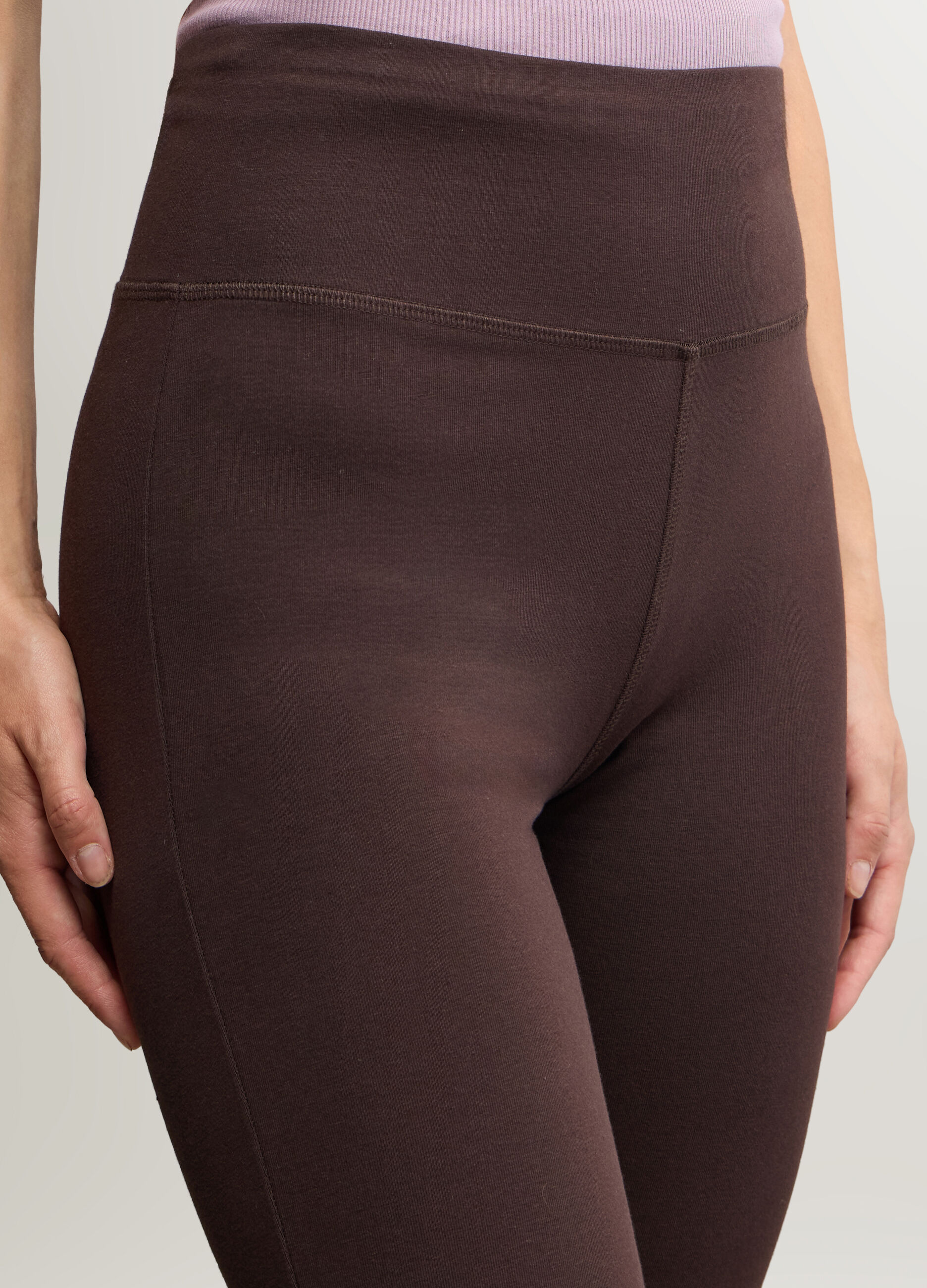 Leggings Skinny Fit in jersey di cotone stretch donna_3