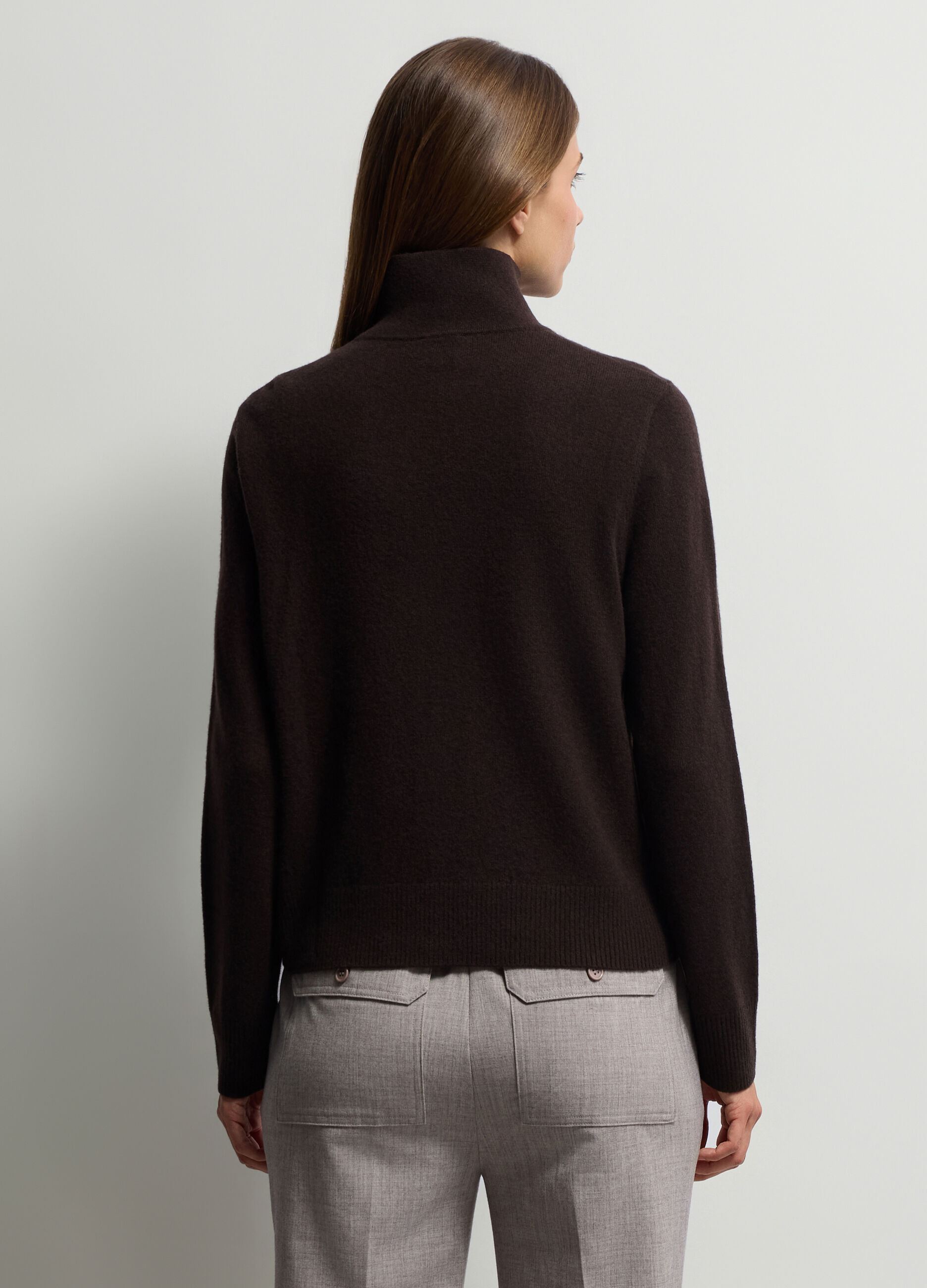 Cardigan full zip misto cashmere dona_1