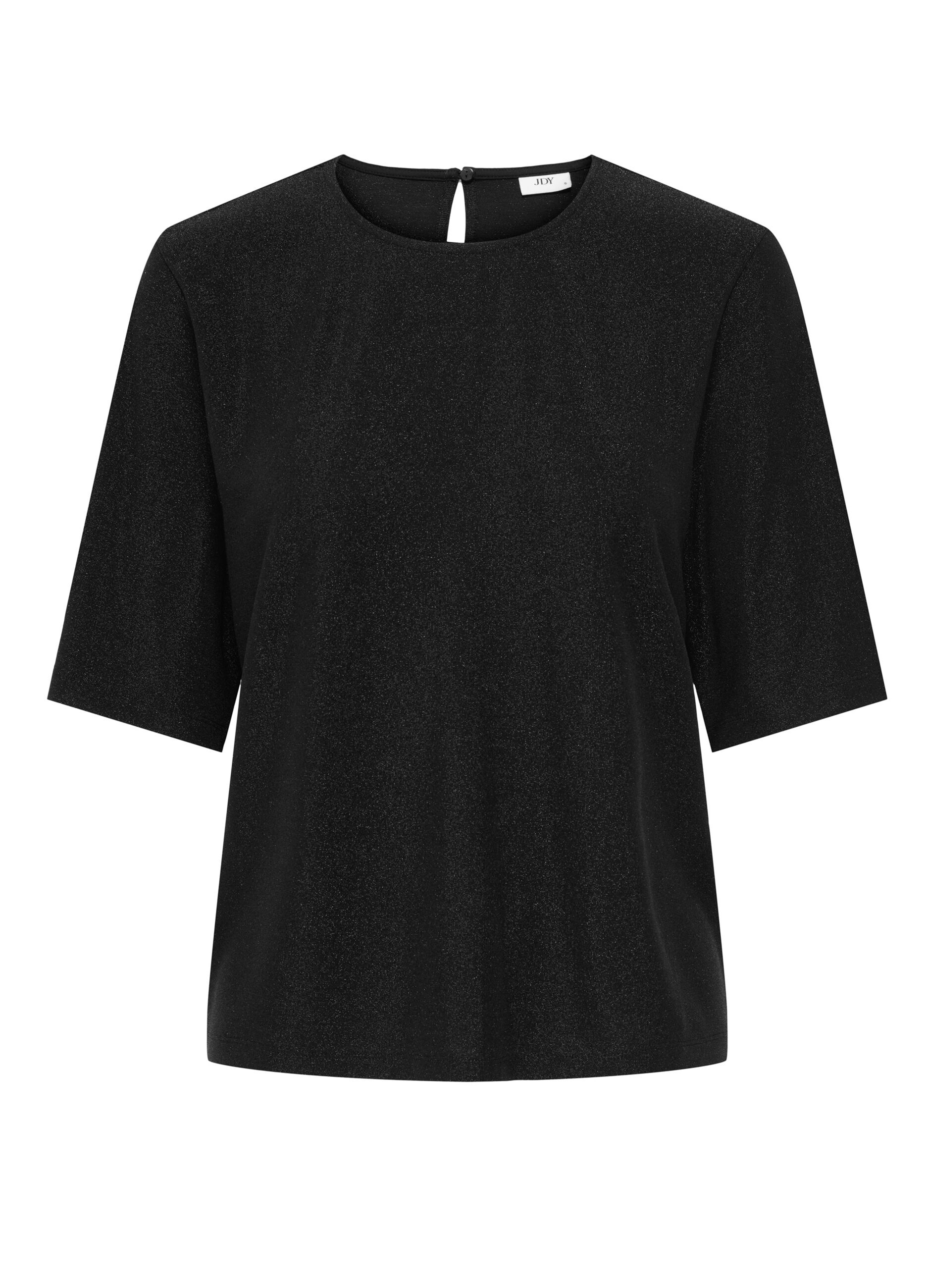 T-shirt con filo lurex donna_0