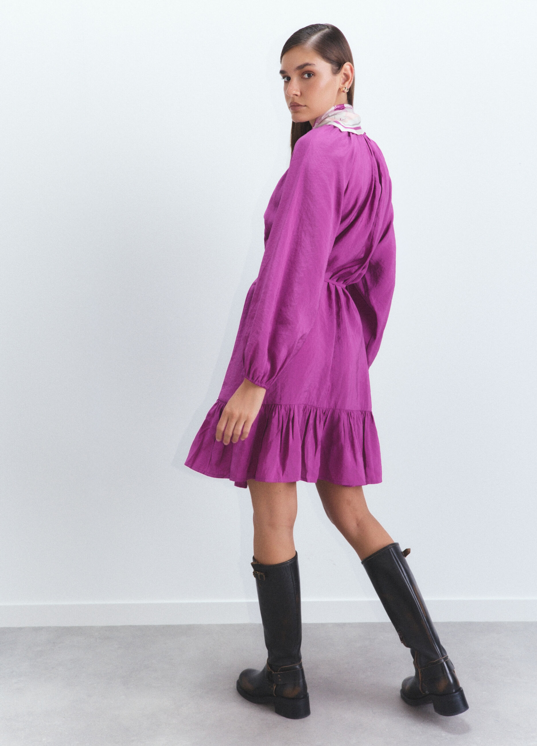 Abito corto misto modal donna_2