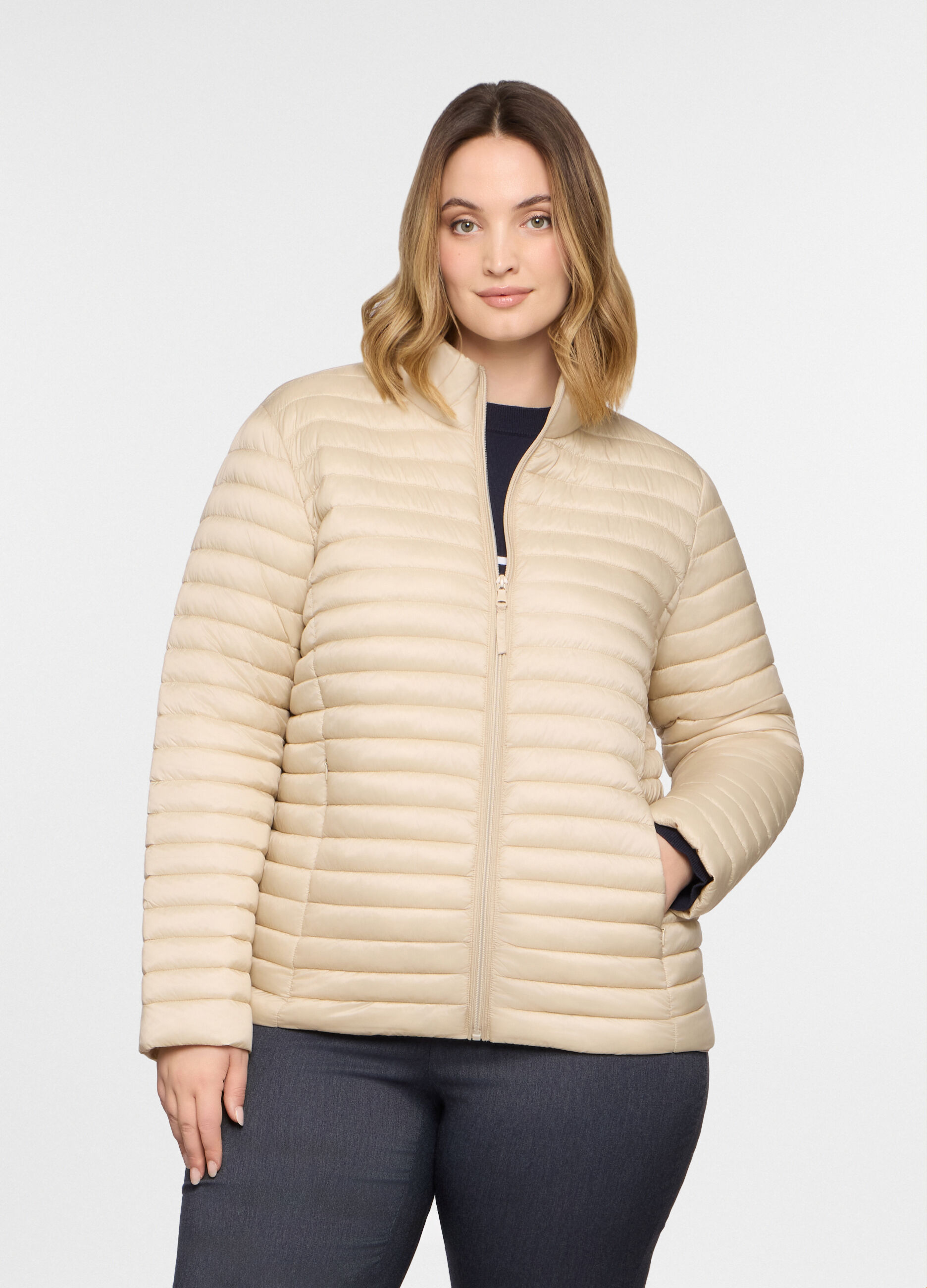 Giubbino imbottito regular fit donna curvy_0