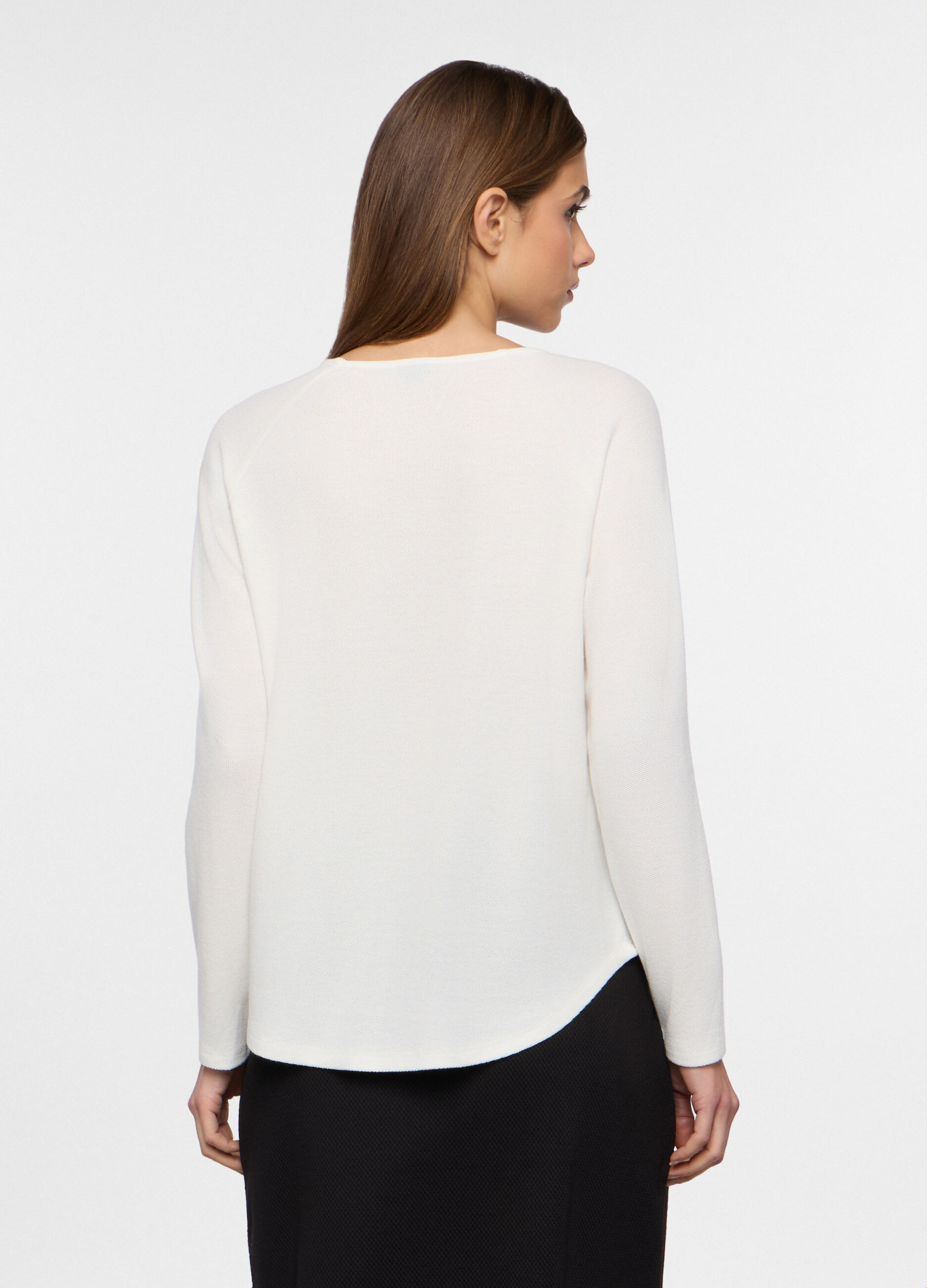 T-shirt girocollo stretch donna_1