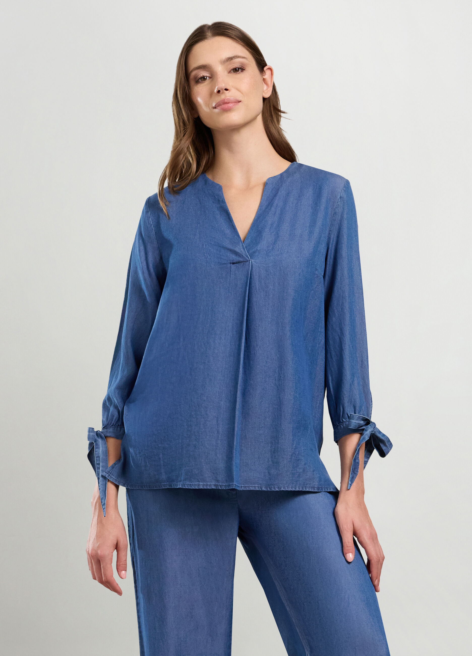Blusa in pura lyocell donna_0