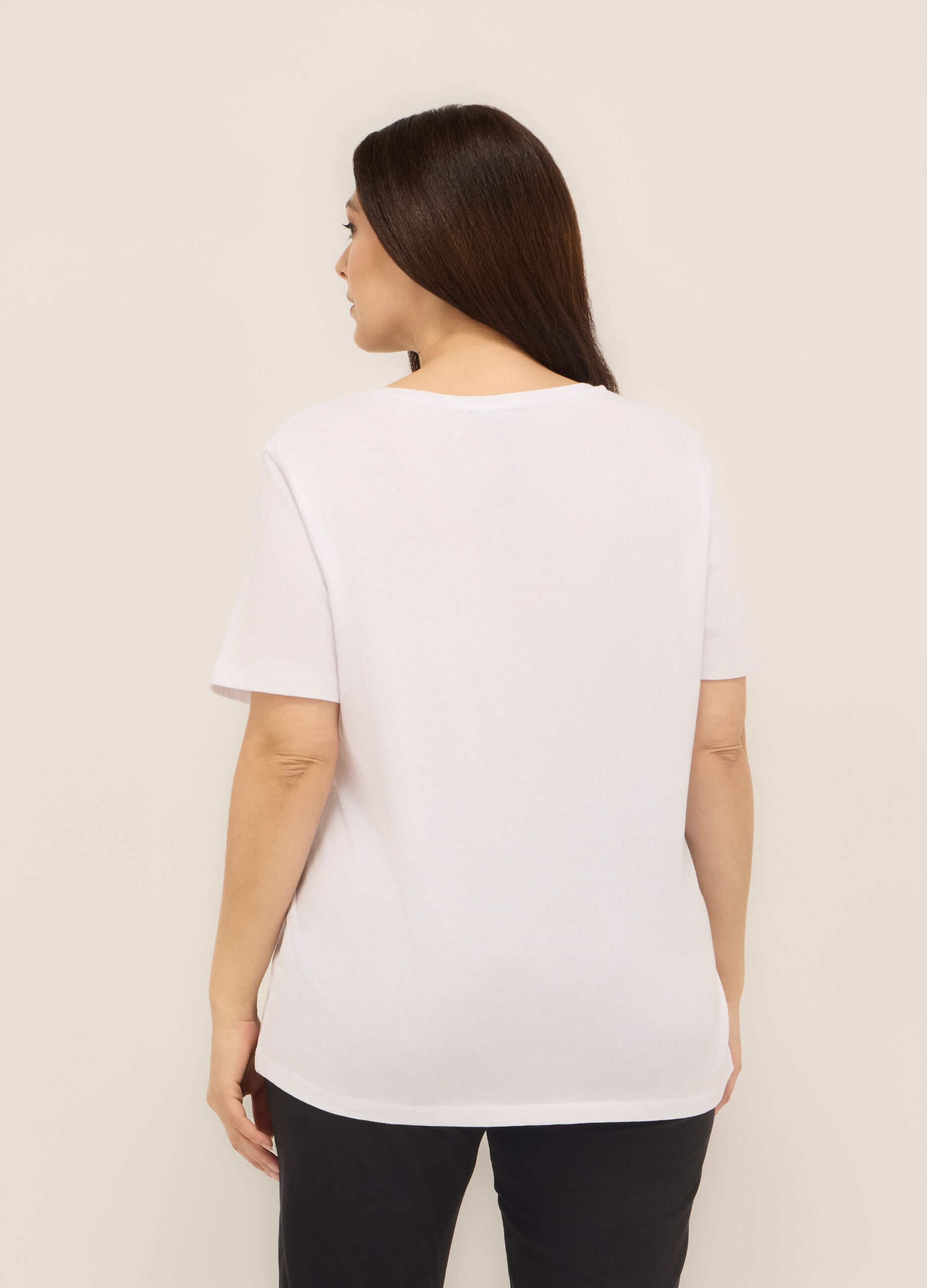 T-shirt in puro cotone donna curvy _1