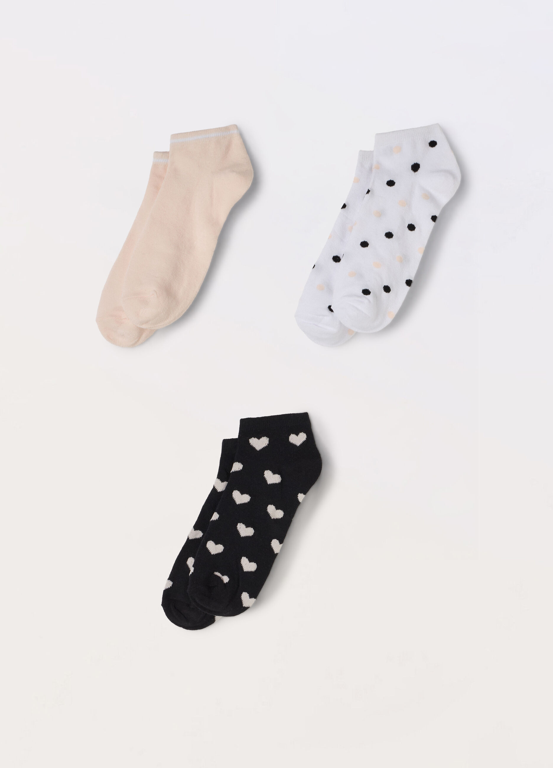 Pack 3 calze corte misto cotone donna_0