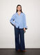 Camicia over fit con colletto alla francese donna_0