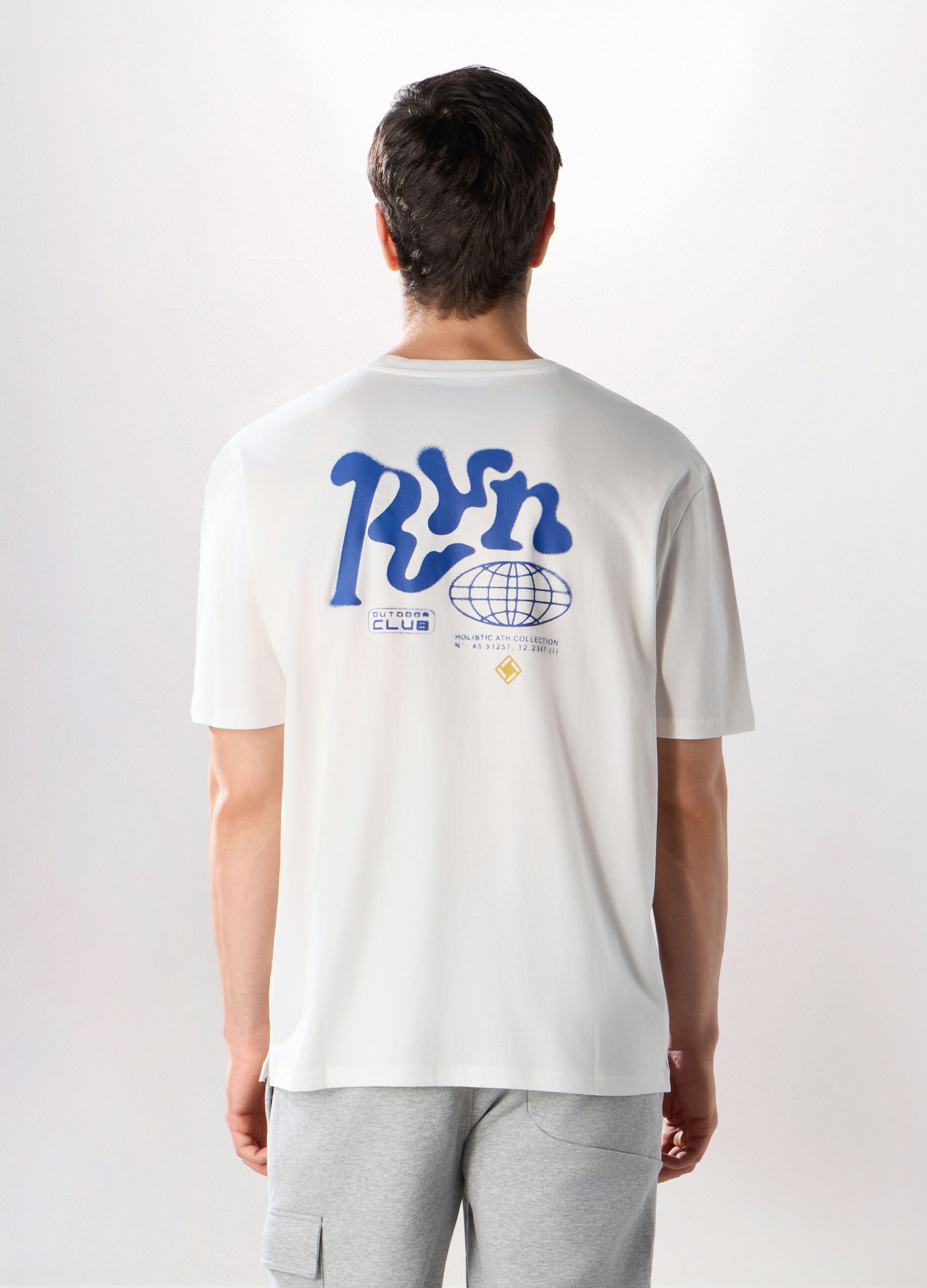 T-shirt sportiva in puro cotone uomo_1