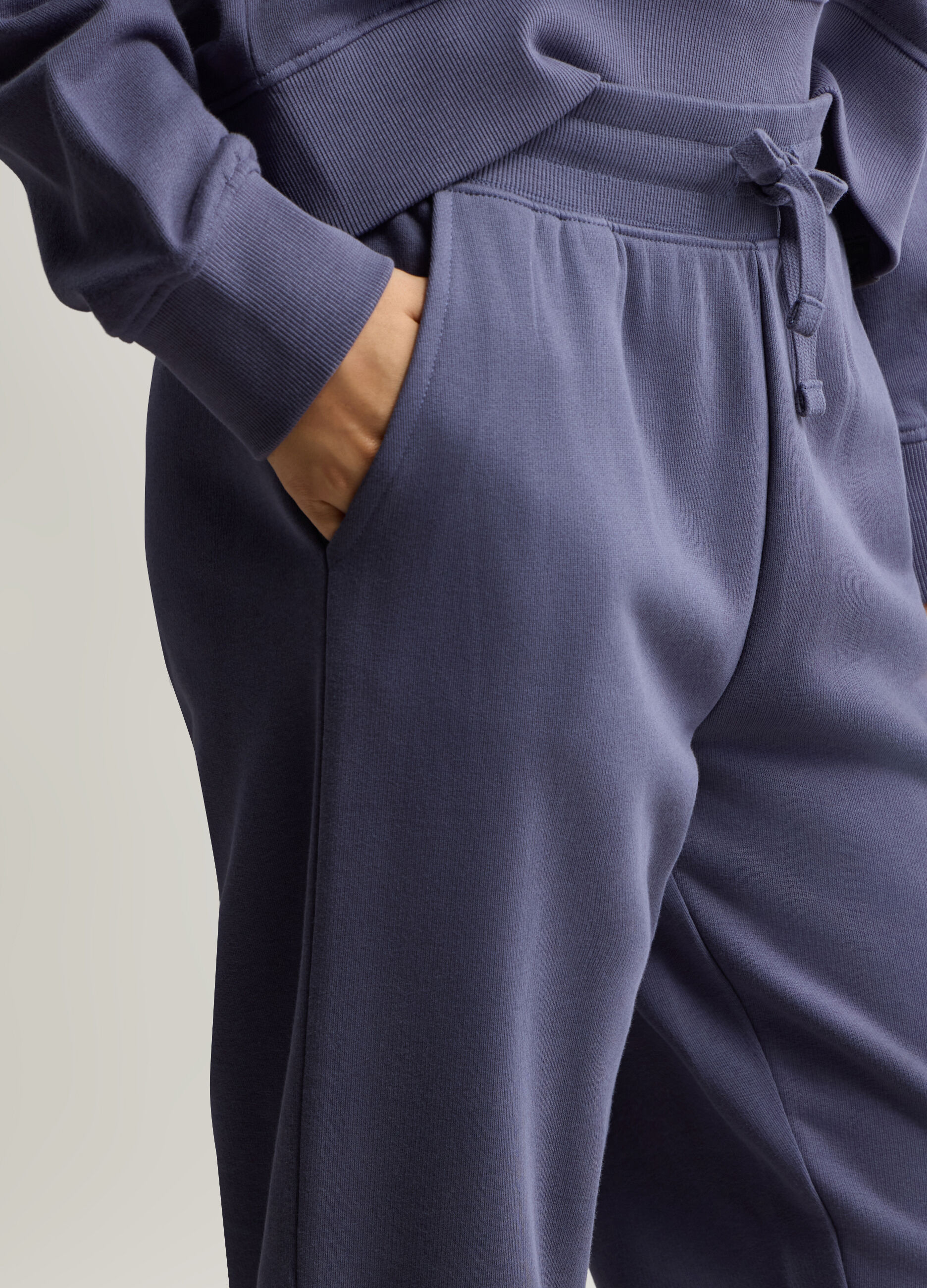 Jogger Fit Regular in misto cotone garzato stretch donna_3