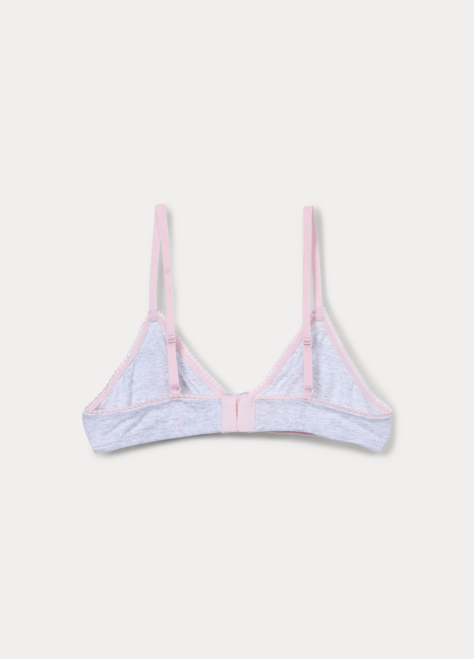 Reggiseno a triangolo in jersey di cotone stretch ragazza_1