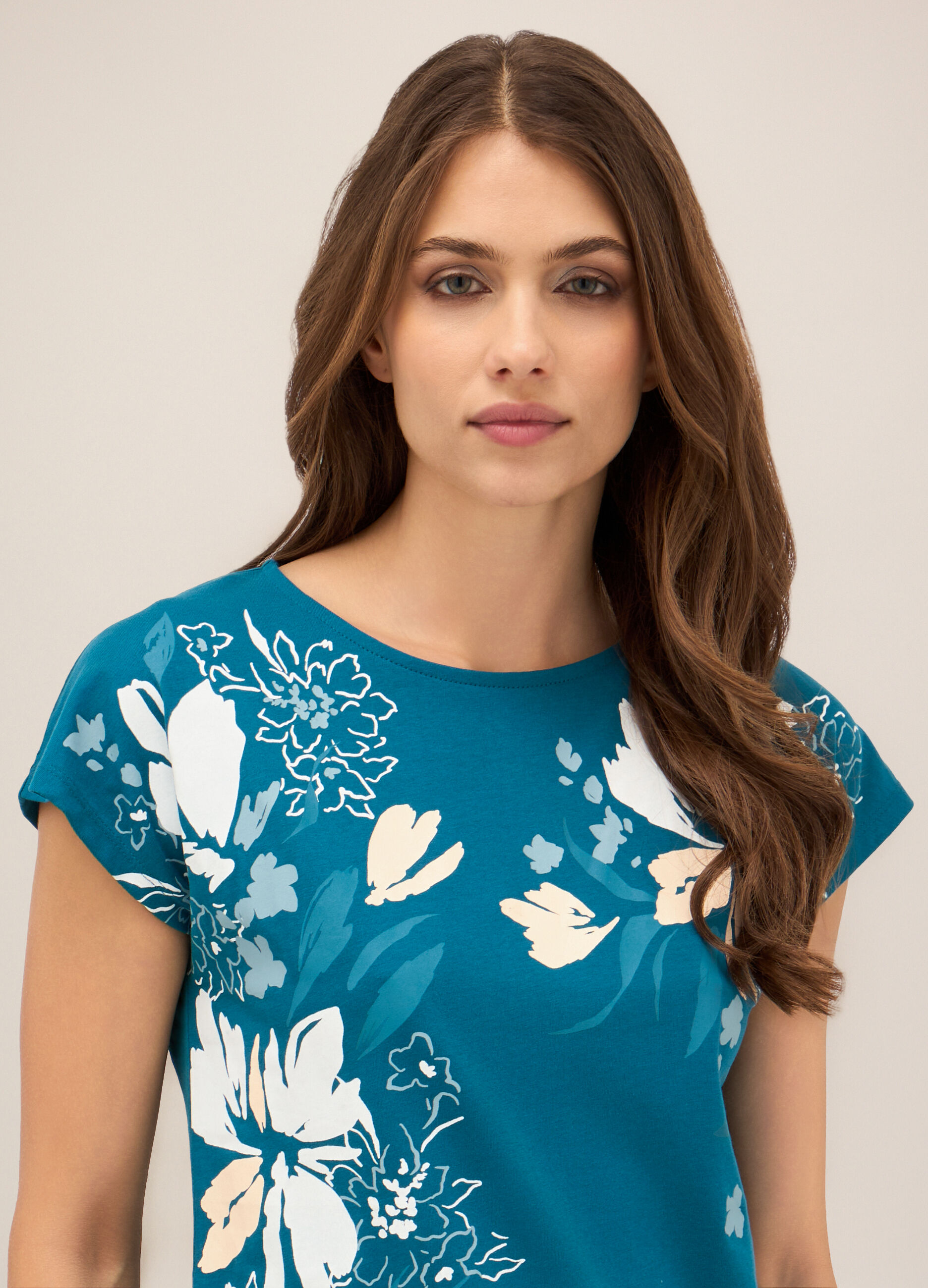 T-shirt in puro cotone donna_2
