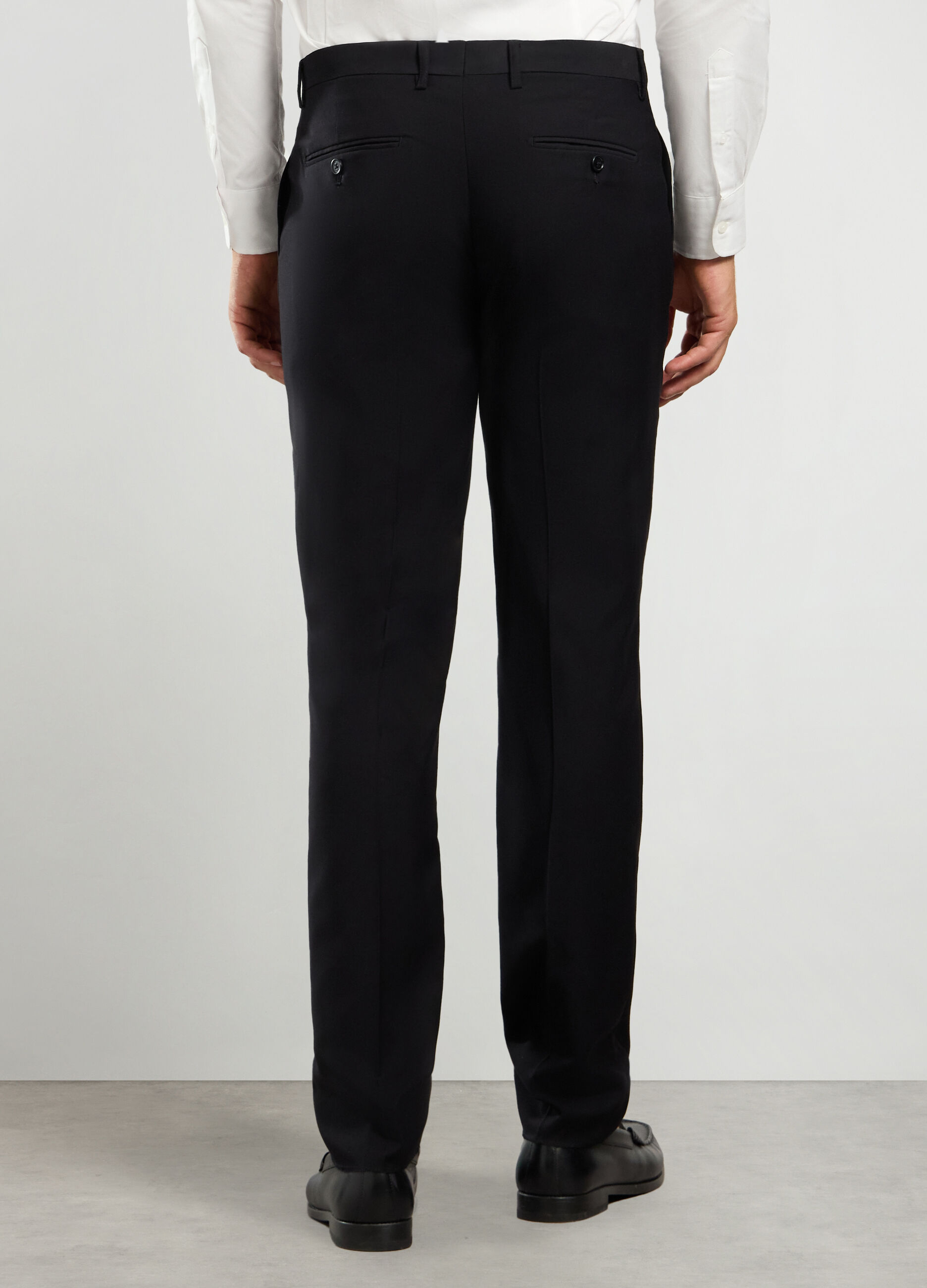 Pantalone slim fit in tessuto stretch uomo_1