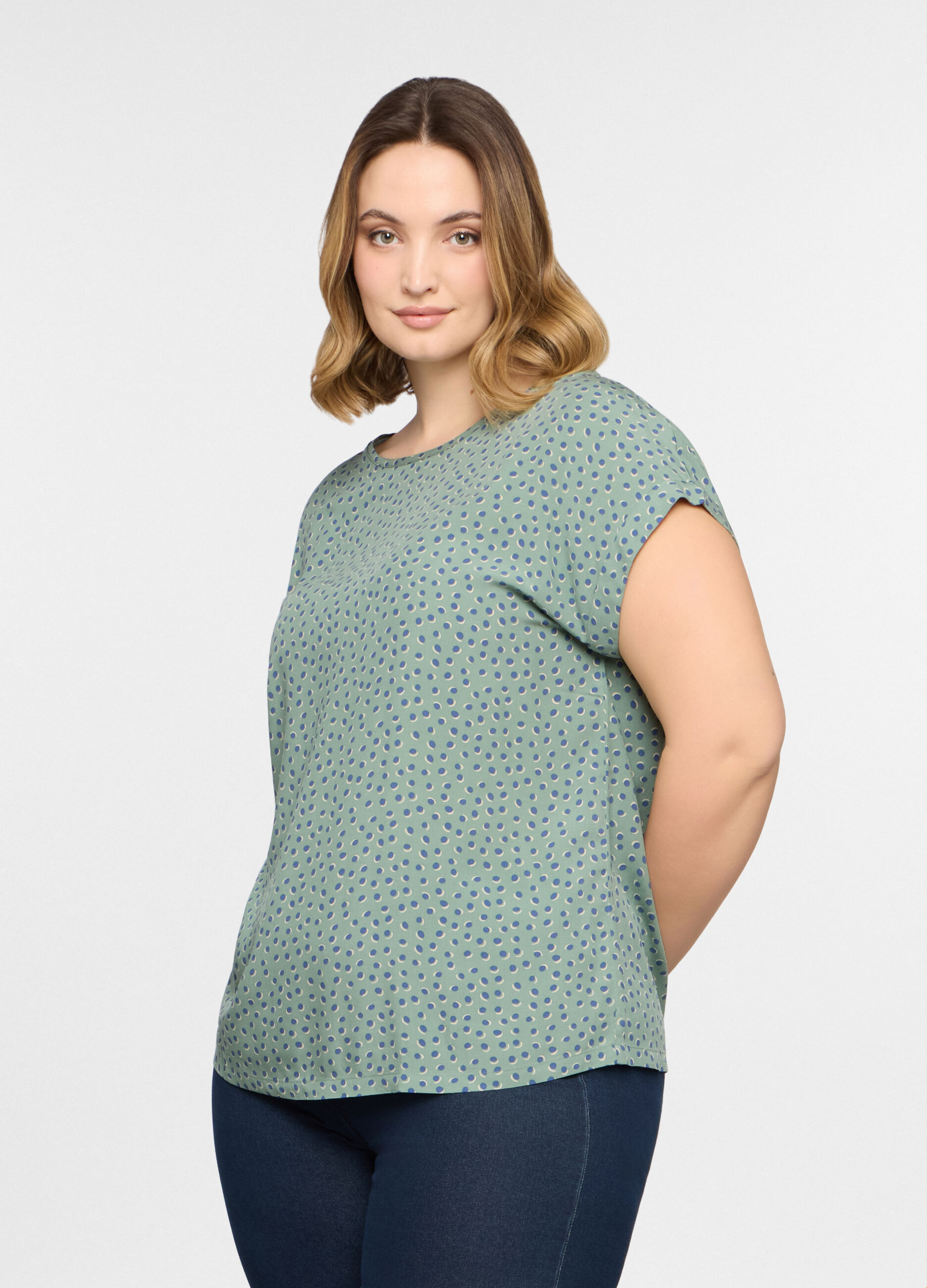 T-shirt girocollo donna curvy_0
