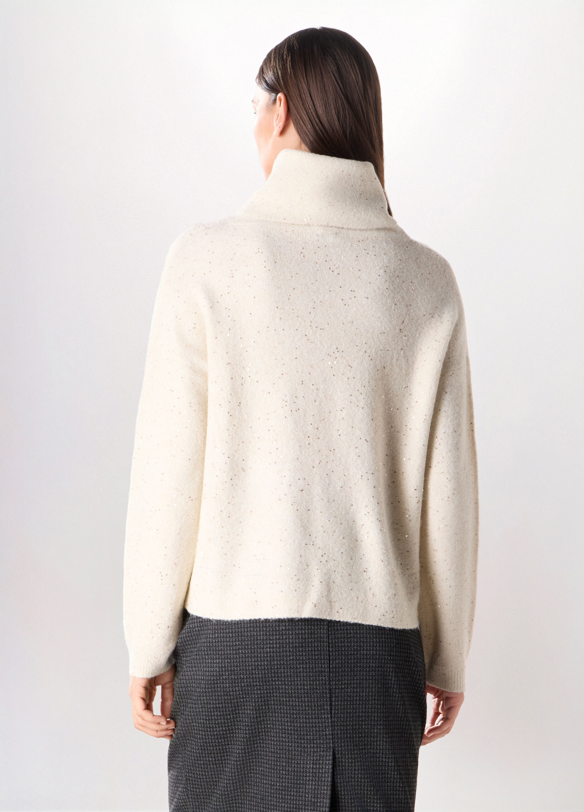 Tricot con paillettes donna_1