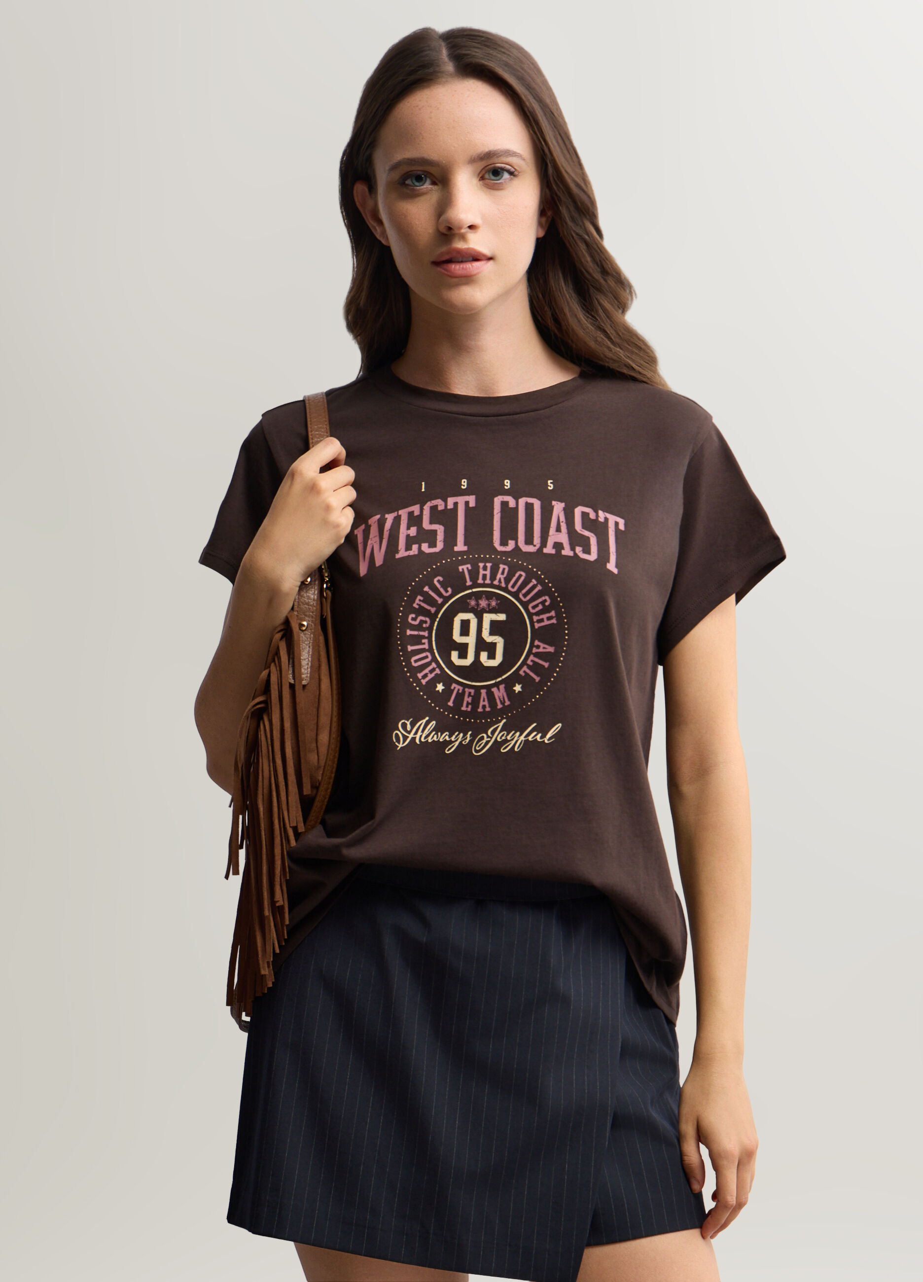T-shirt girocollo donna_0