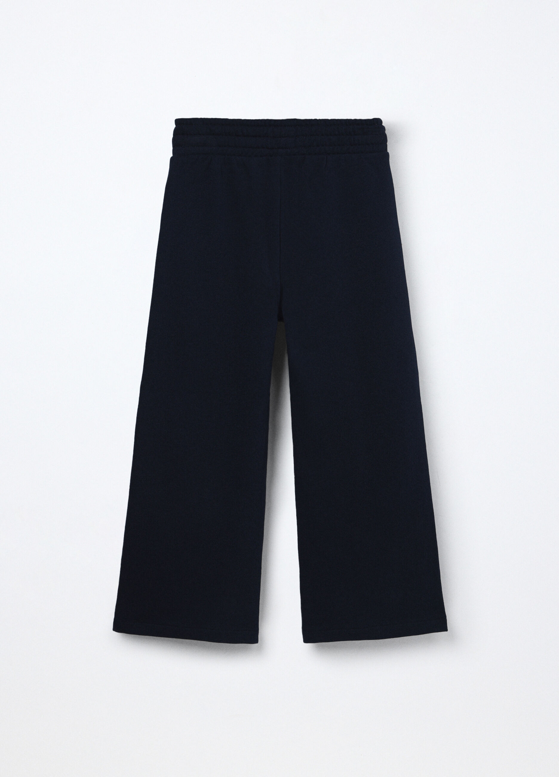 Jogger in french terry di puro cotone bambina_1