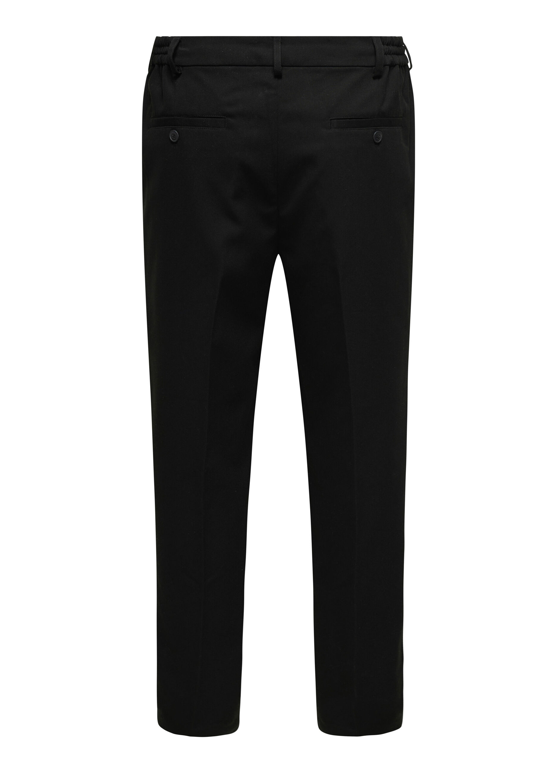 Pantalone straight fit con pince uomo_6