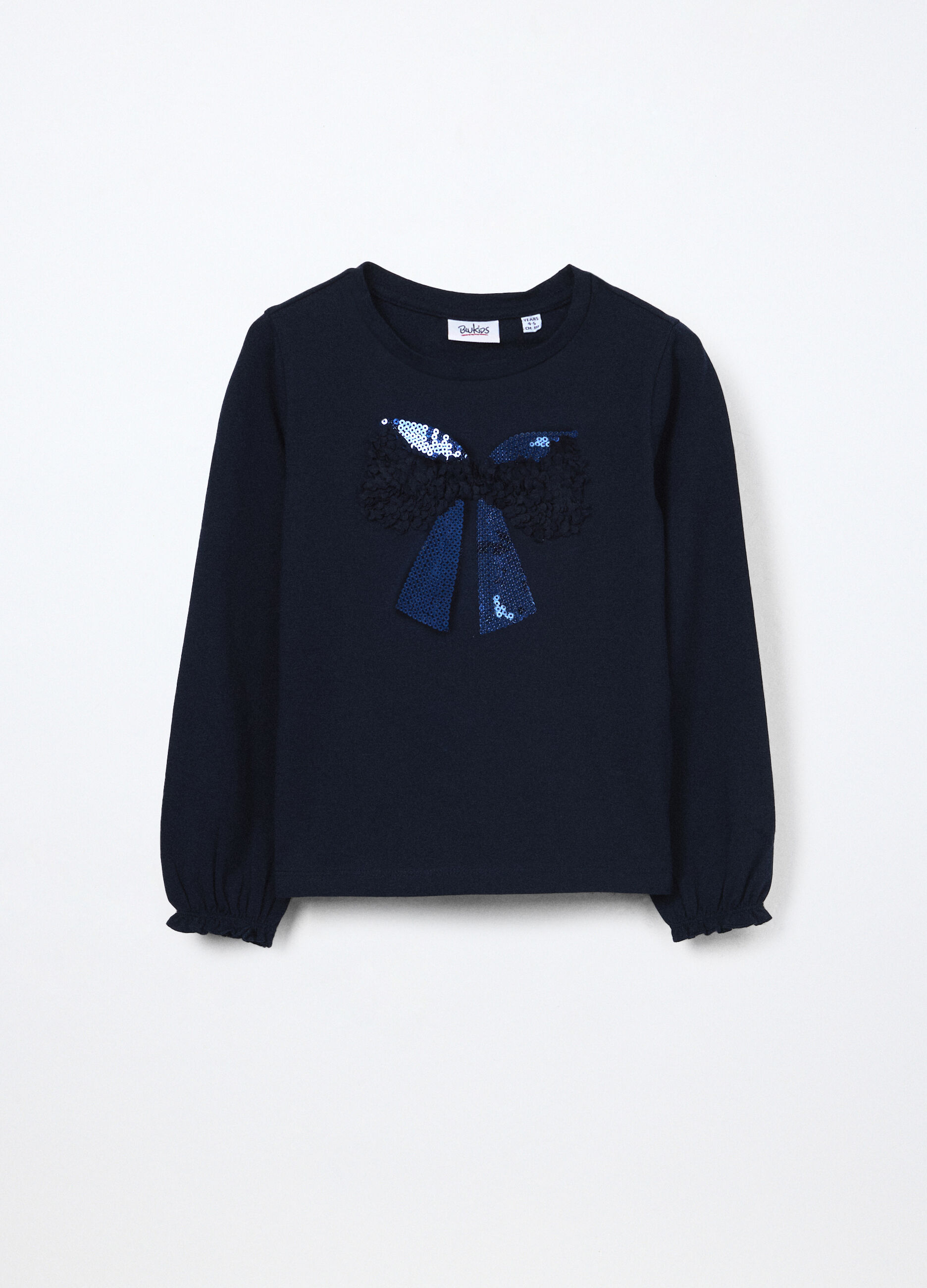 T-shirt in jersey di cotone stretch bambina_0