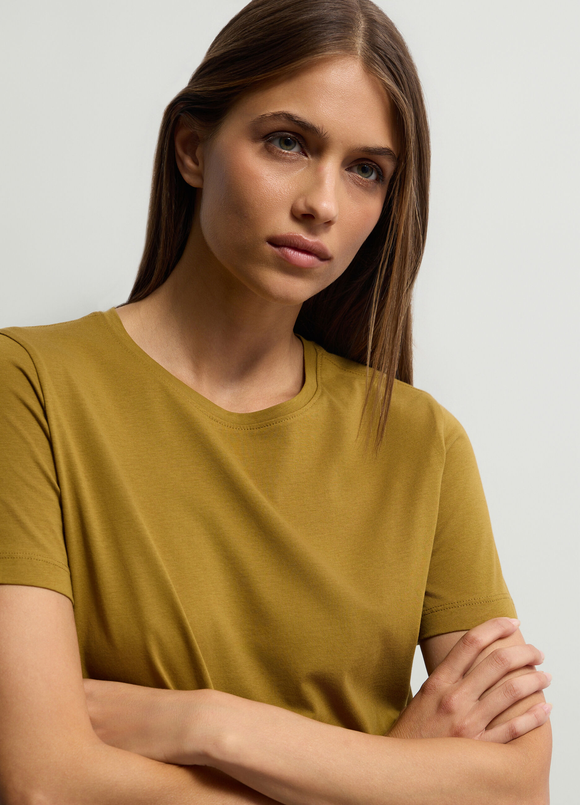 T-shirt girocollo donna_2