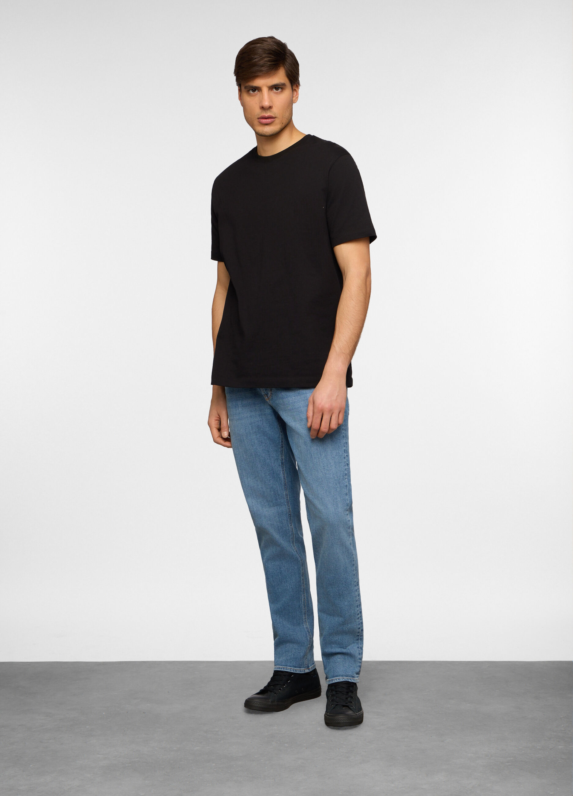 Jeans 5 tasche slim fit in denim stretch uomo_0