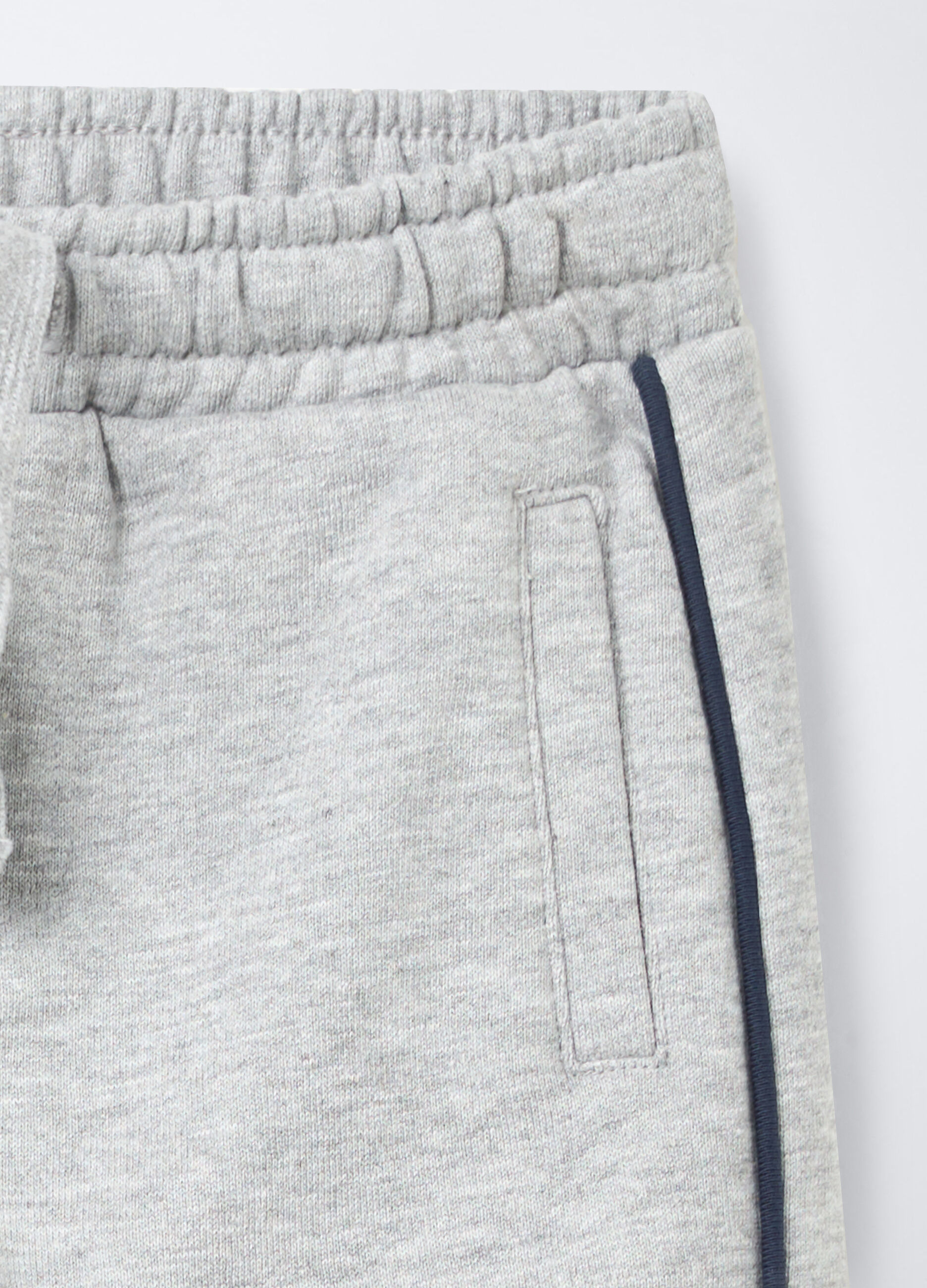 Jogger in cotone garzato misto viscosa Comfort Fit bimbo_2