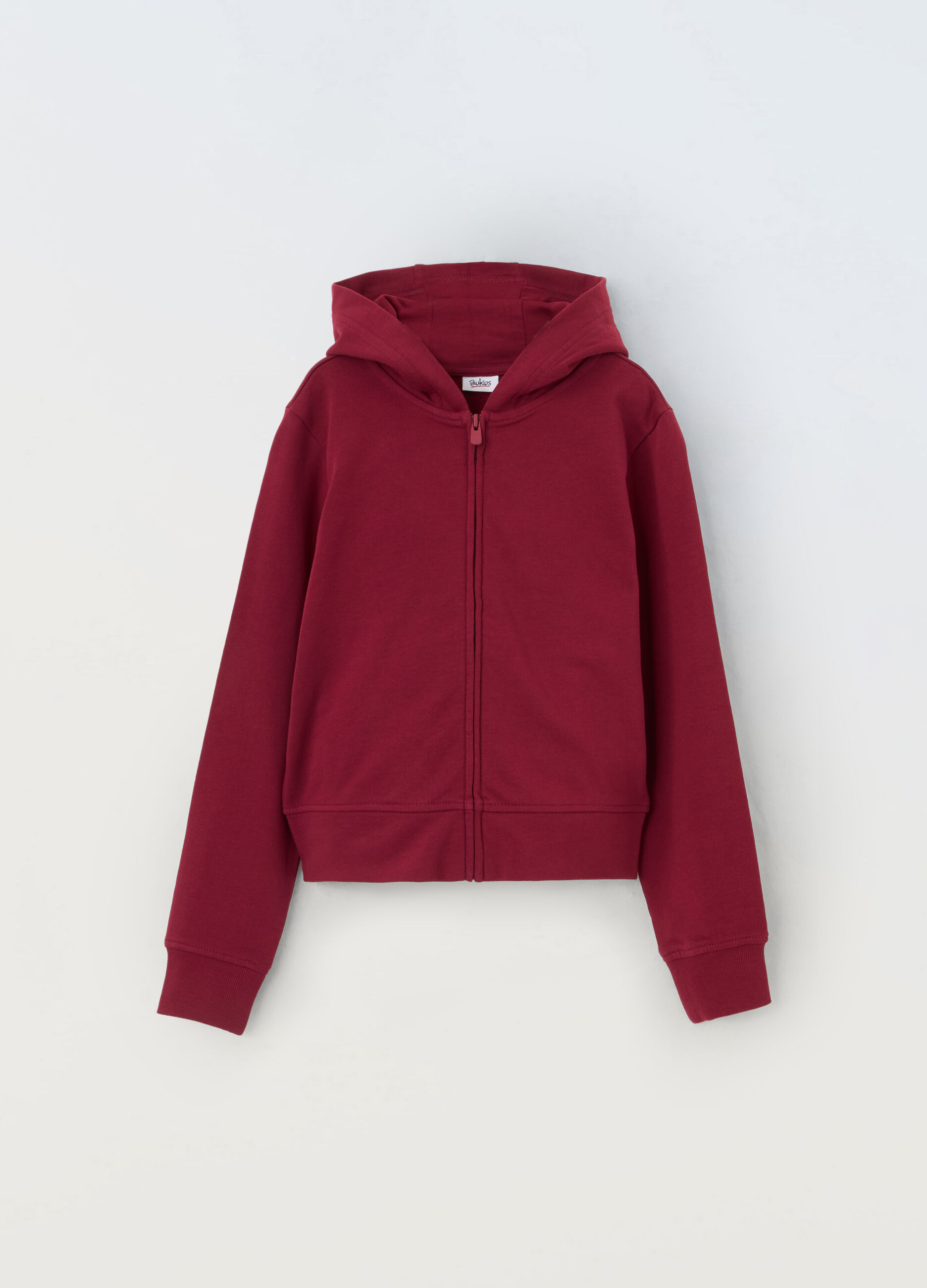 Felpa con cappuccio in puro cotone ragazza_0