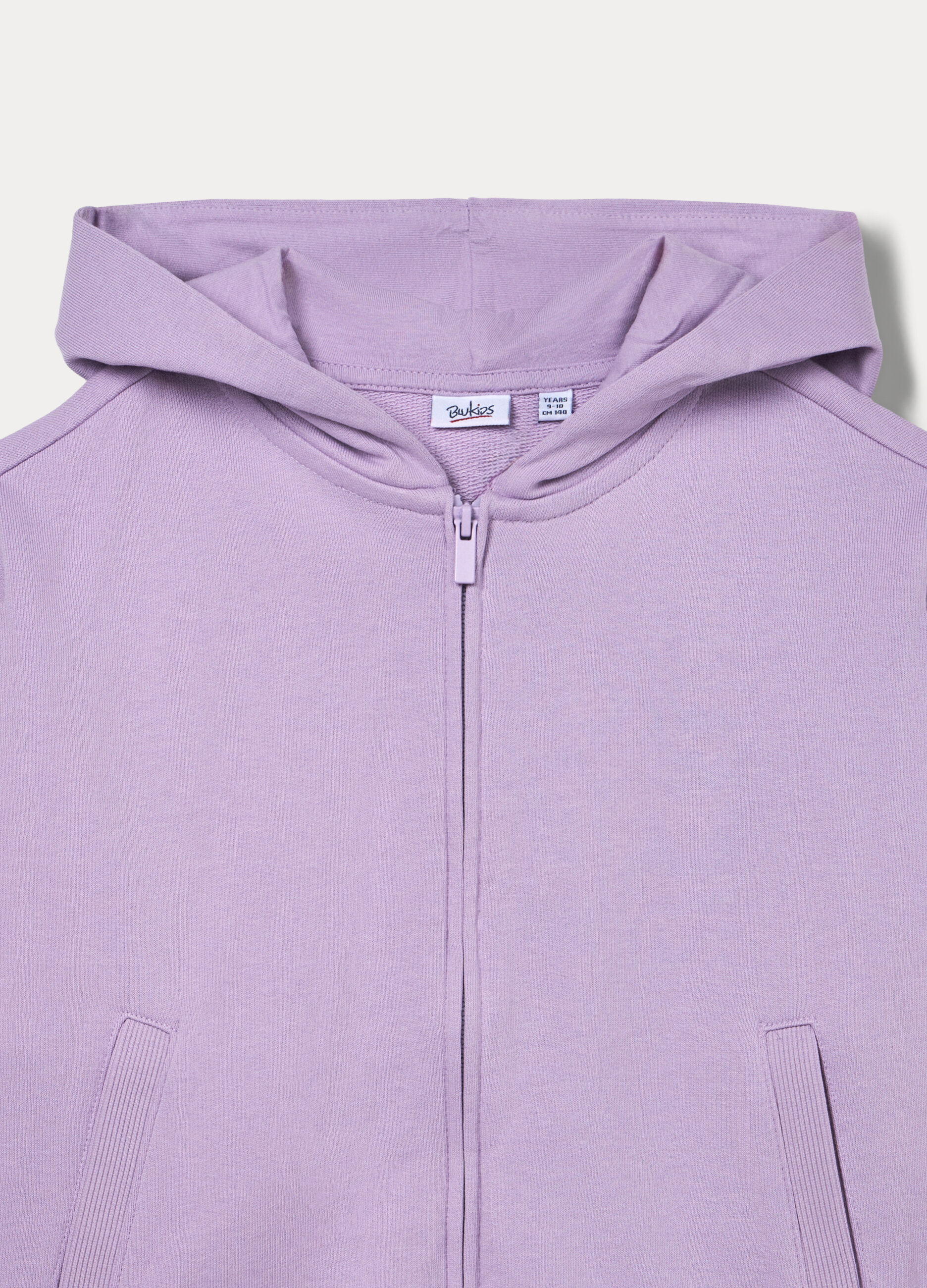 Felpa con cappuccio in french terry di puro cotone ragazza_2