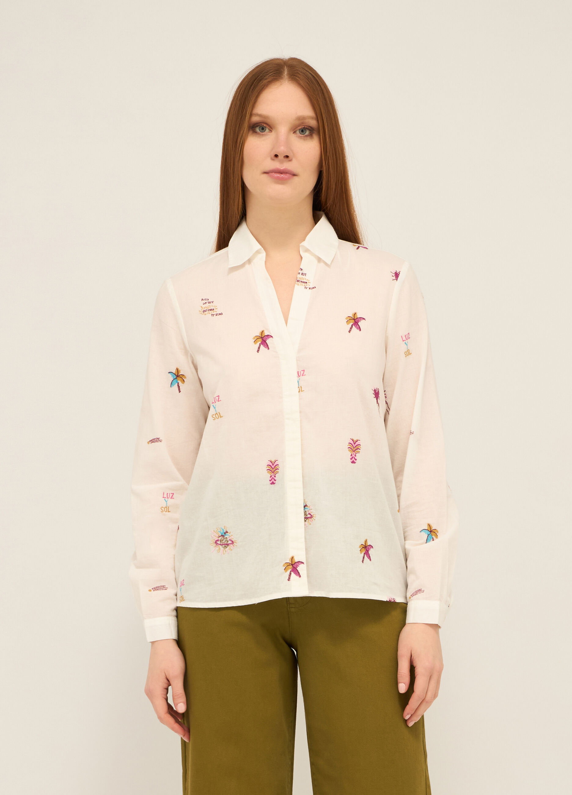 Camicia in puro cotone voile donna_0