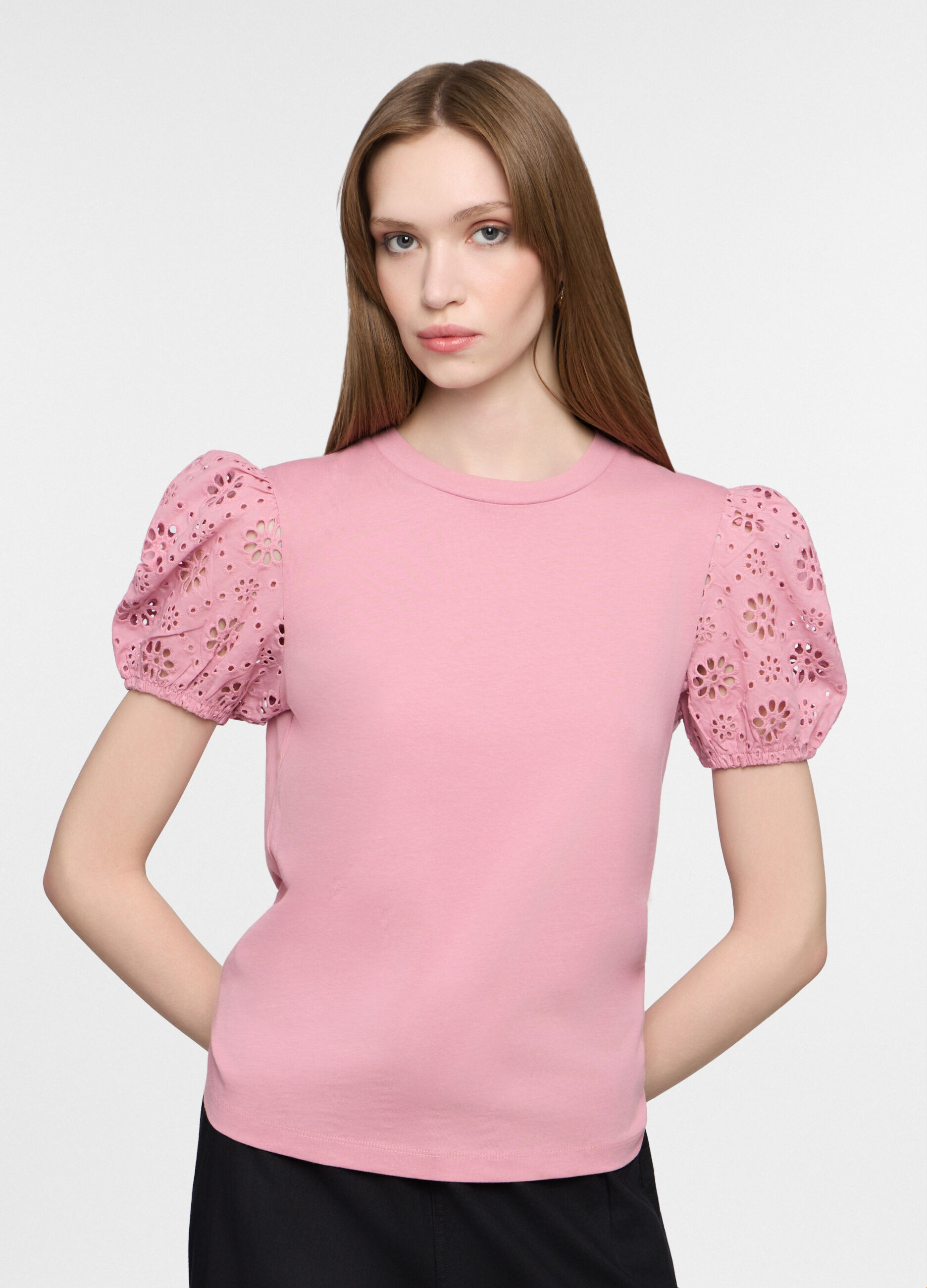 T-shirt girocollo donna_0