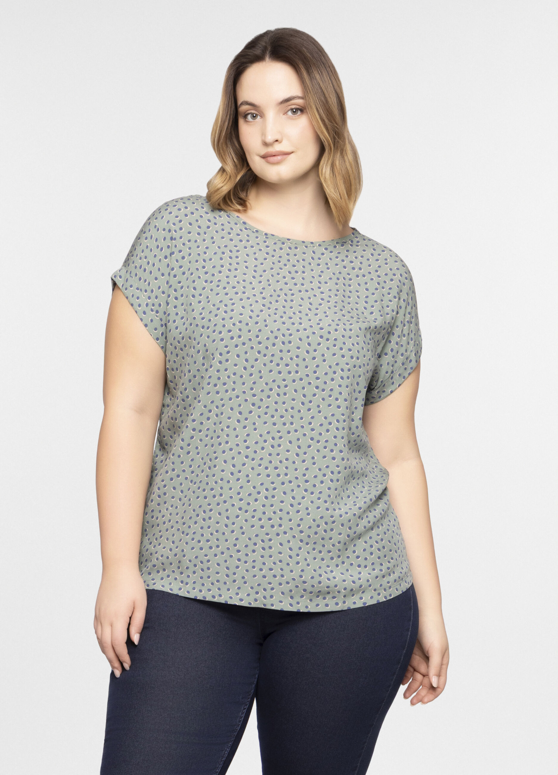T-shirt girocollo donna curvy_0