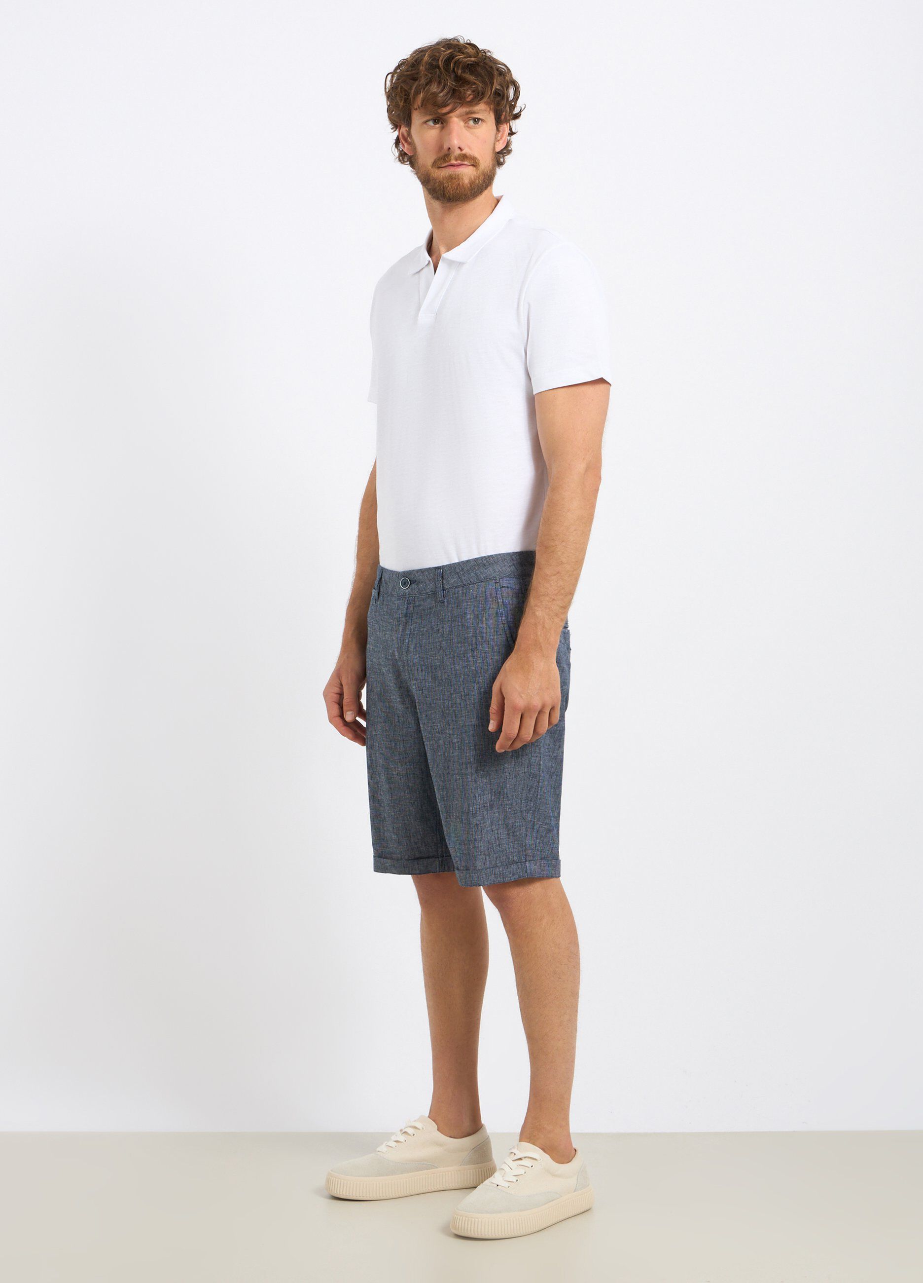 Bermuda in misto lino uomo_0