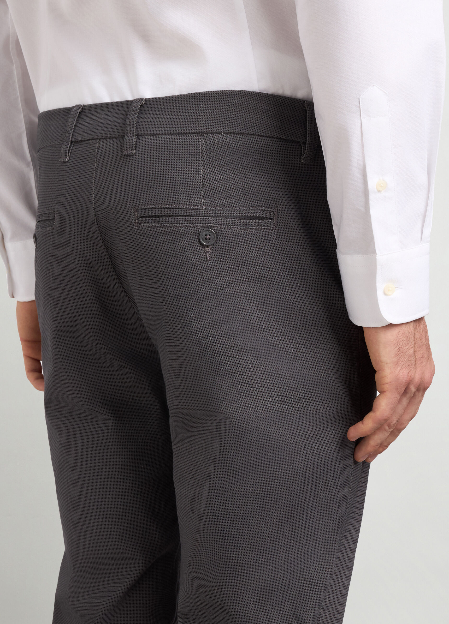 Pantaloni chino slim fit in cotone stretch uomo_2