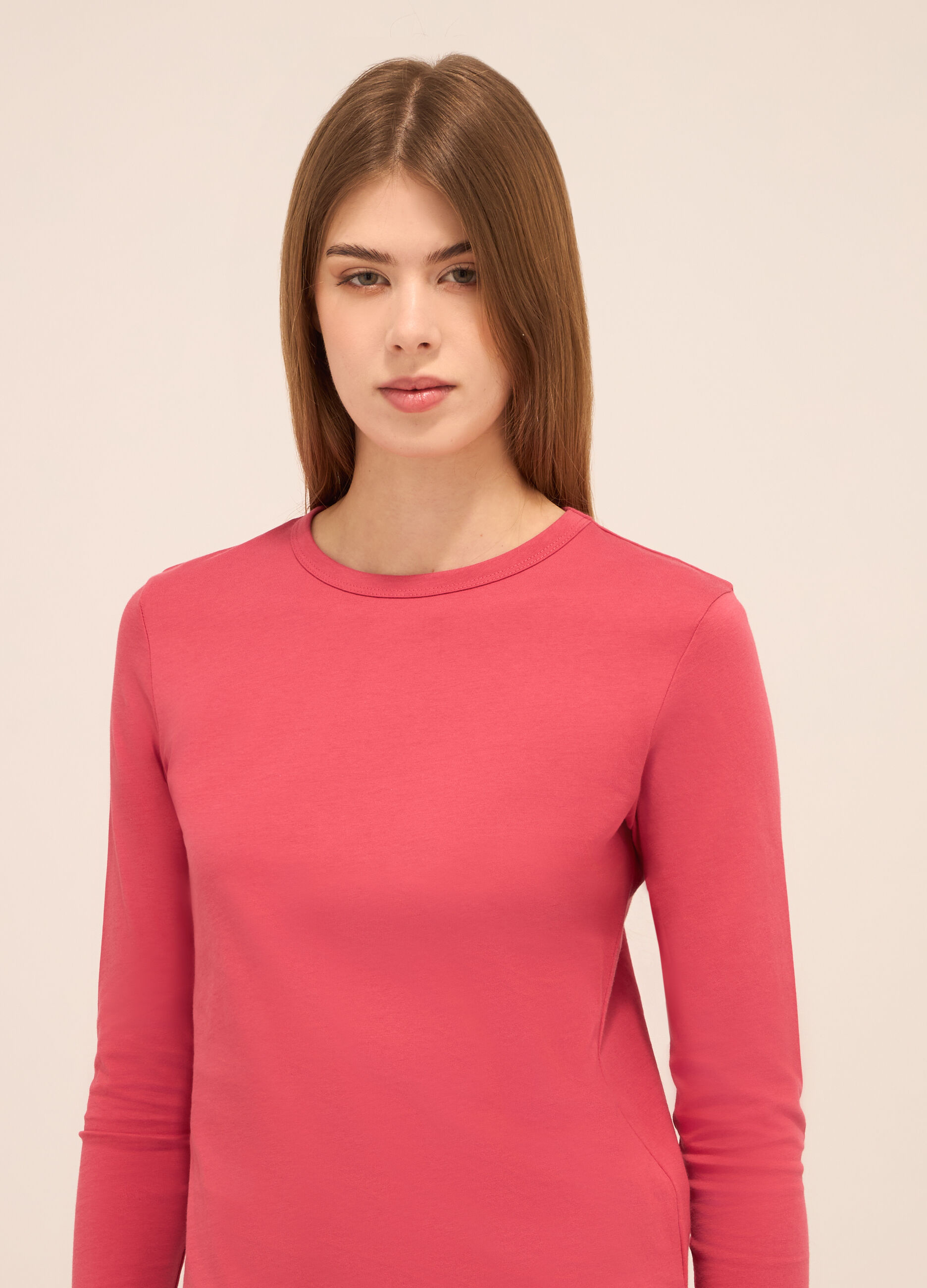 T-shirt in puro cotone donna_2
