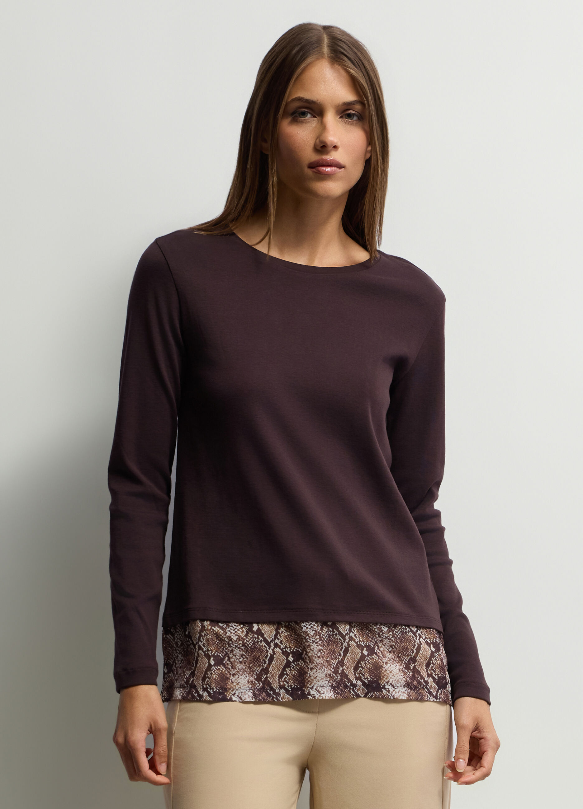 T-shirt girocollo donna_0