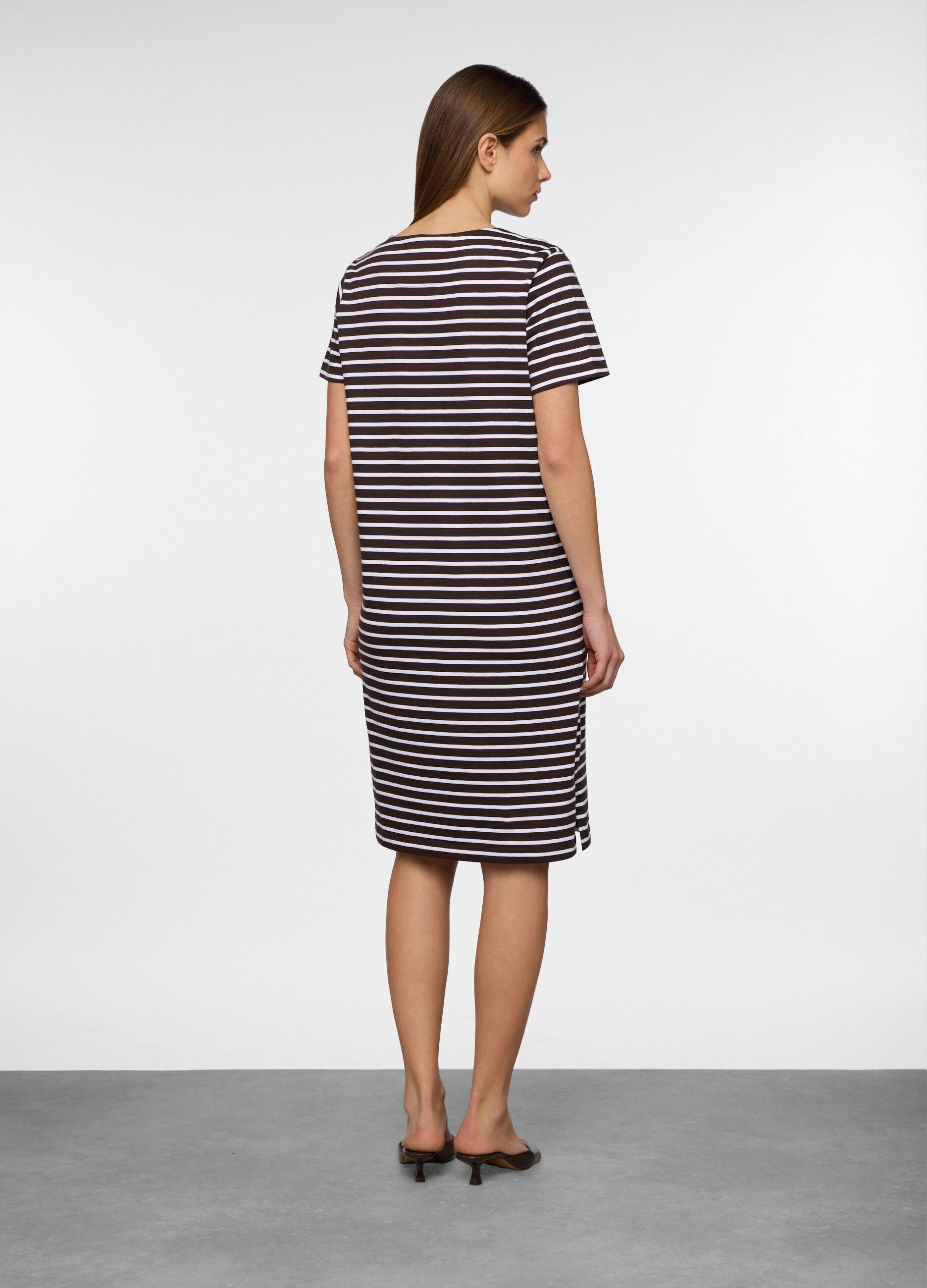 Abito corto in puro cotone donna_1