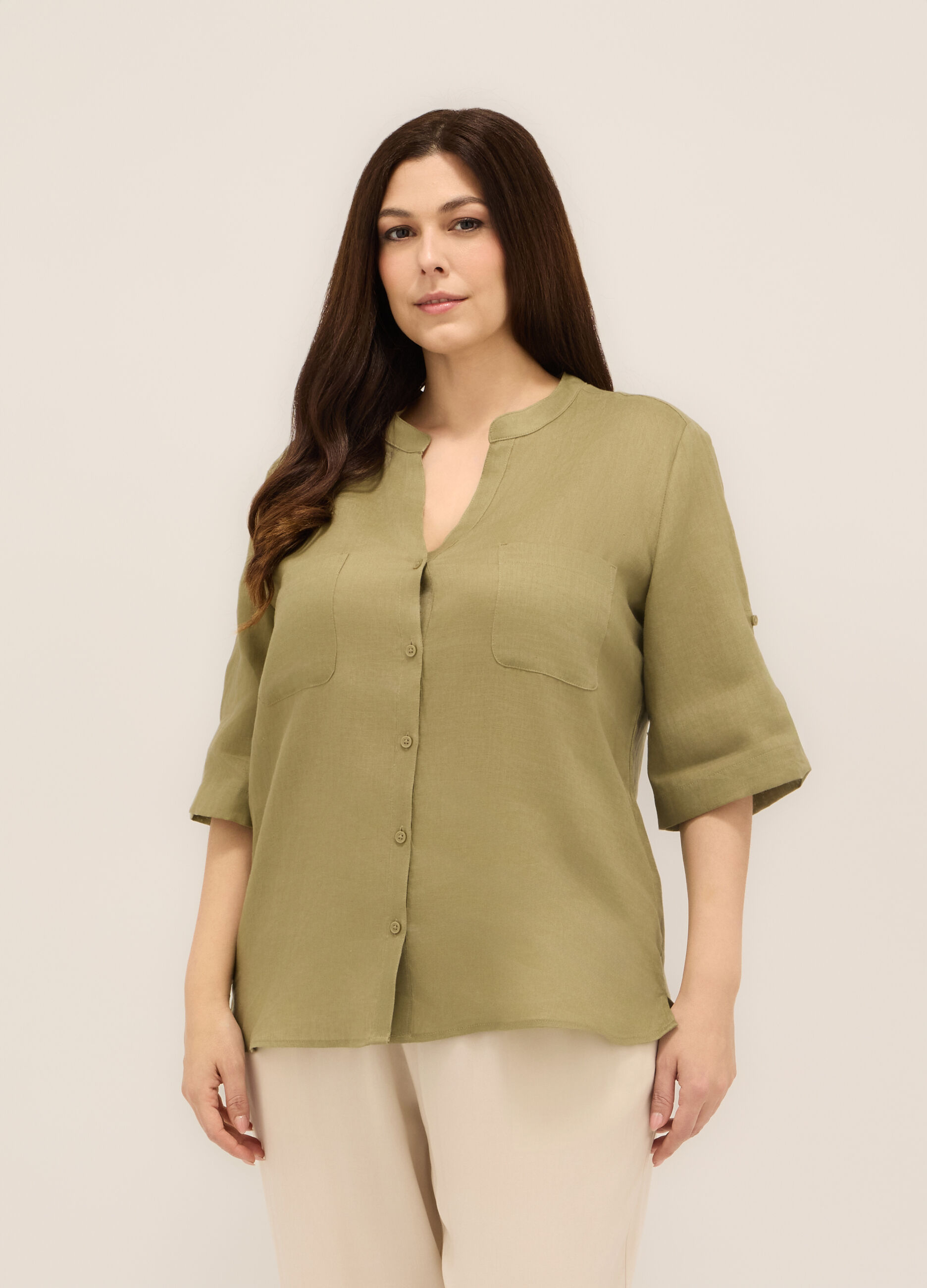 Camicia puro lino donna curvy_2