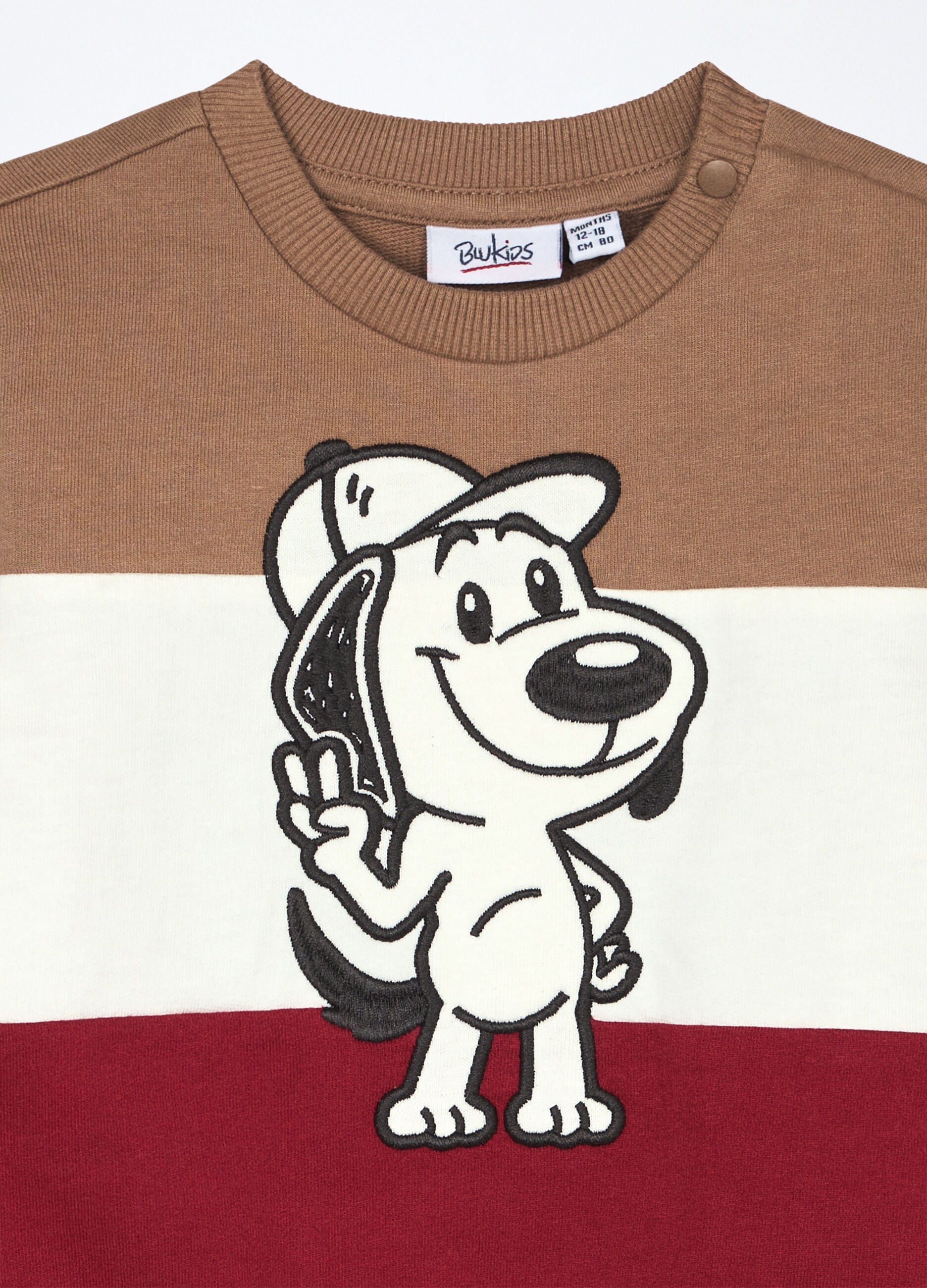 Jogging set in french terry di puro cotone neonato_3