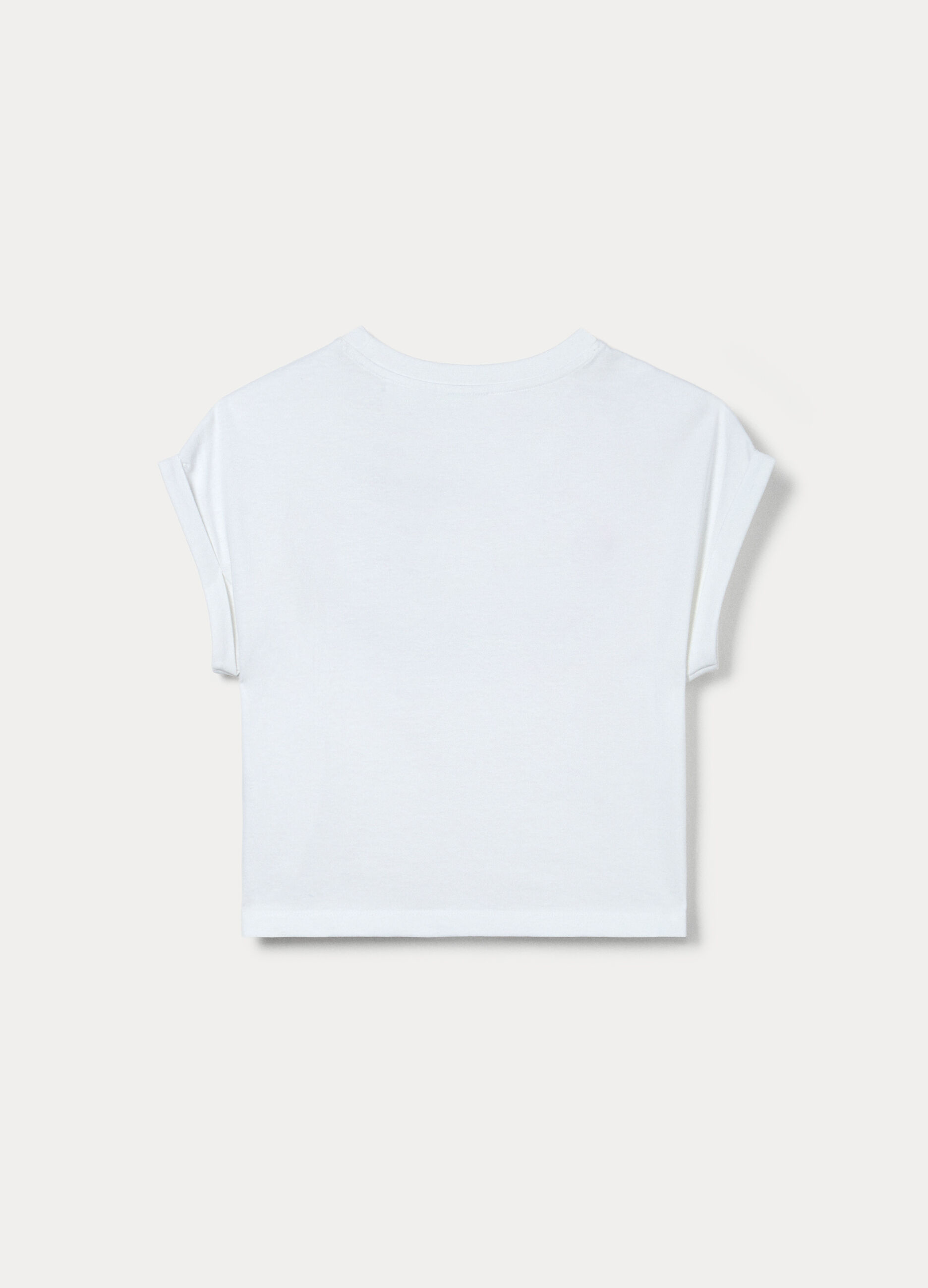 T-shirt kimono in jersey di puro cotone ragazza_1