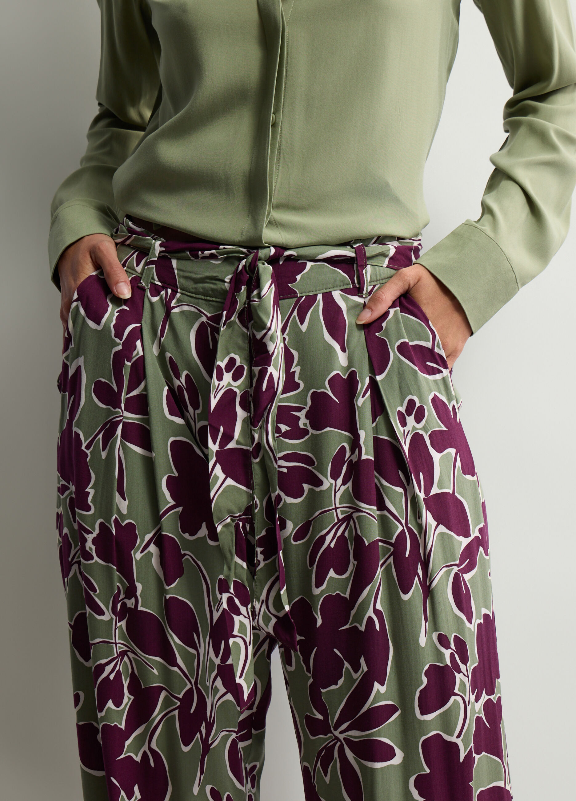 Pantaloni Wide Leg in pura viscosa donna_3