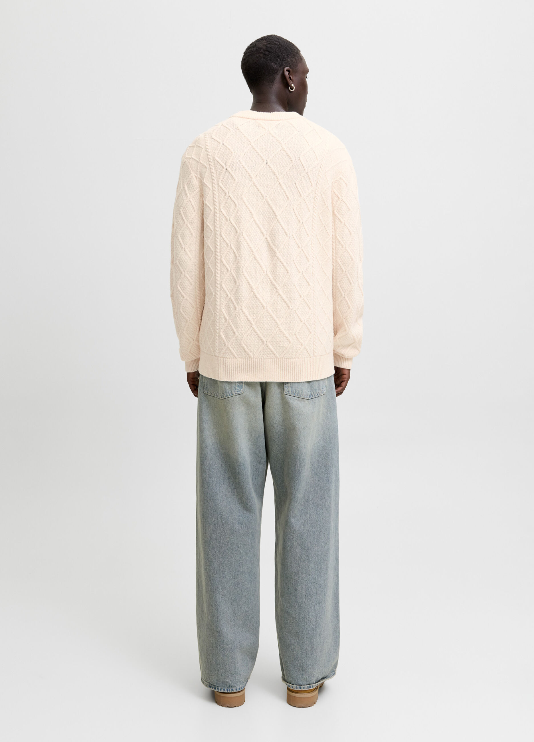 Maglione a rombi uomo