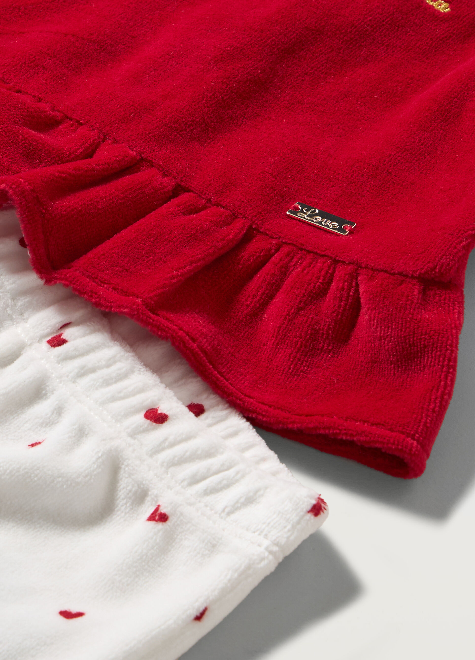 Set velour misto cotone neonata_1