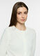 Cardigan girocollo in maglia rasata donna_2