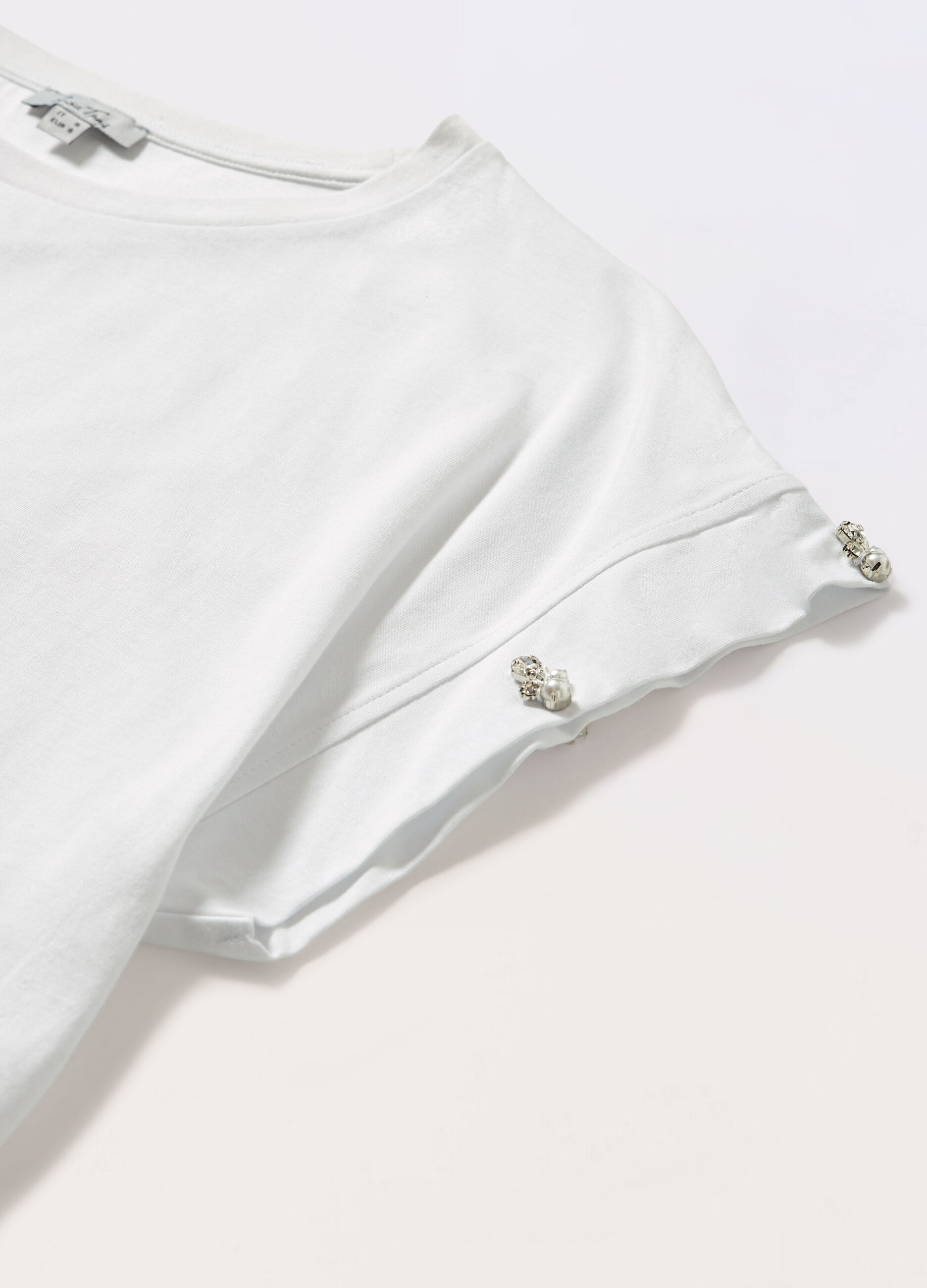 T-shirt in jersey di puro cotone donna_1