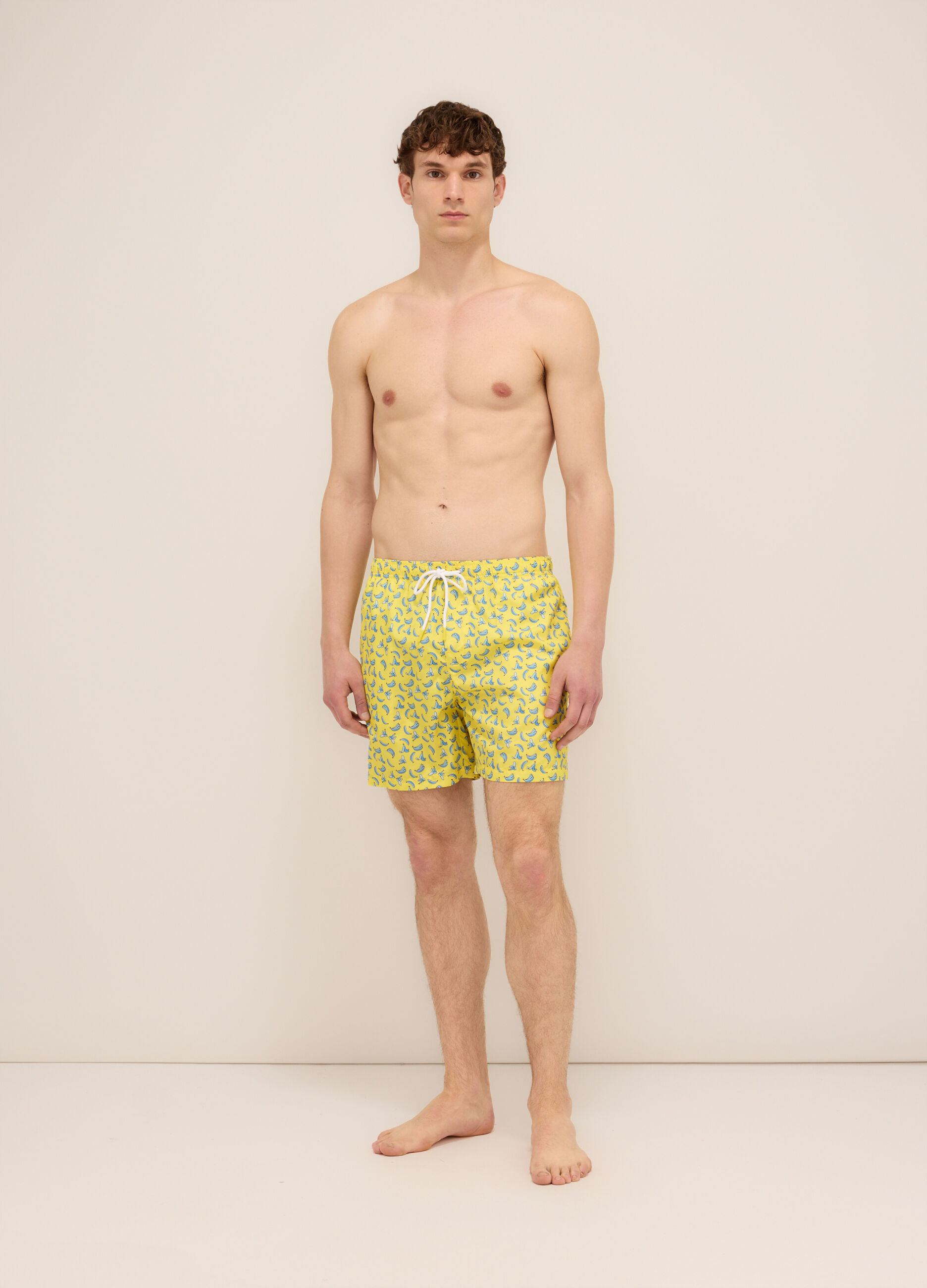 Boxer mare con stampa uomo_0