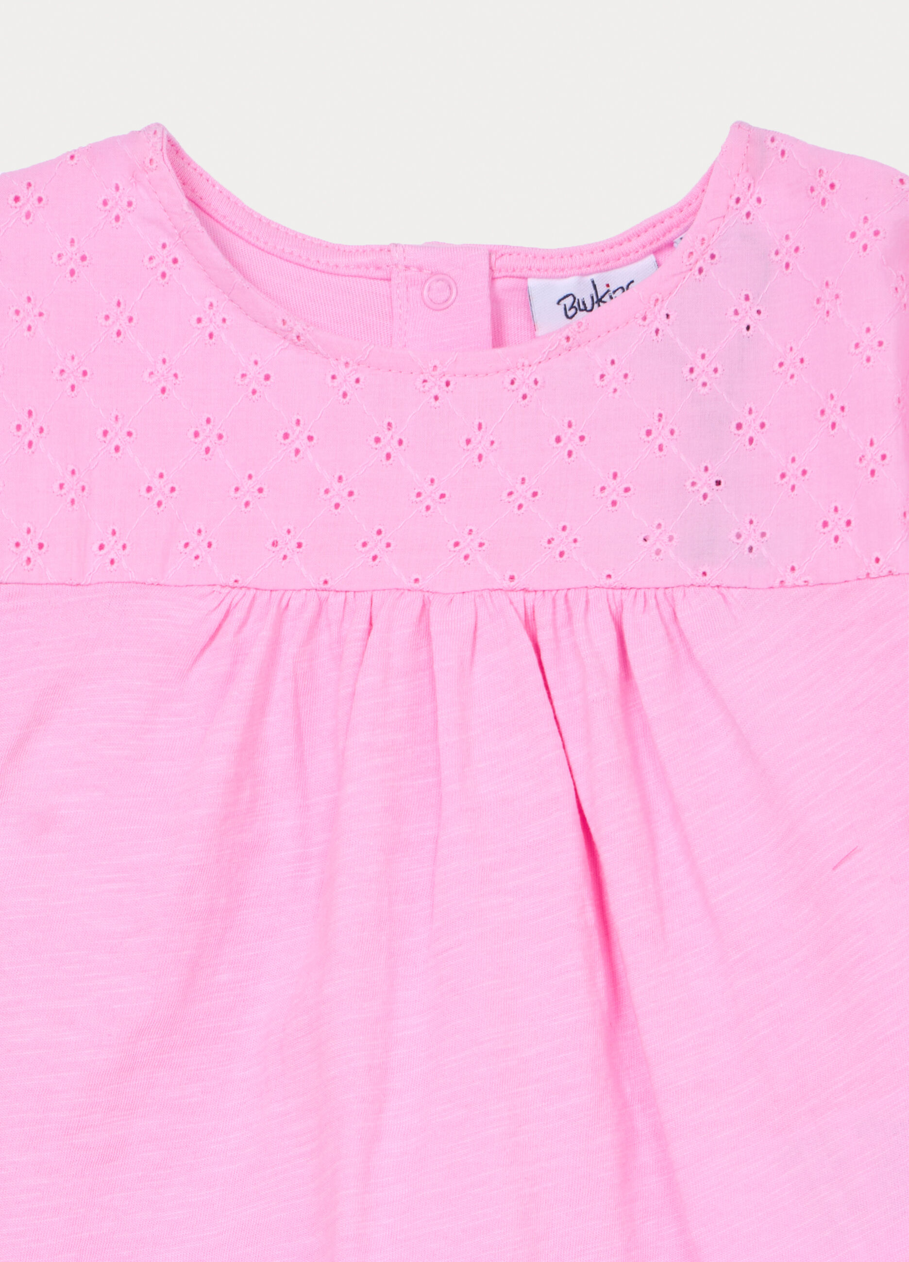 T-shirt in jersey di cotone slub bimba_2
