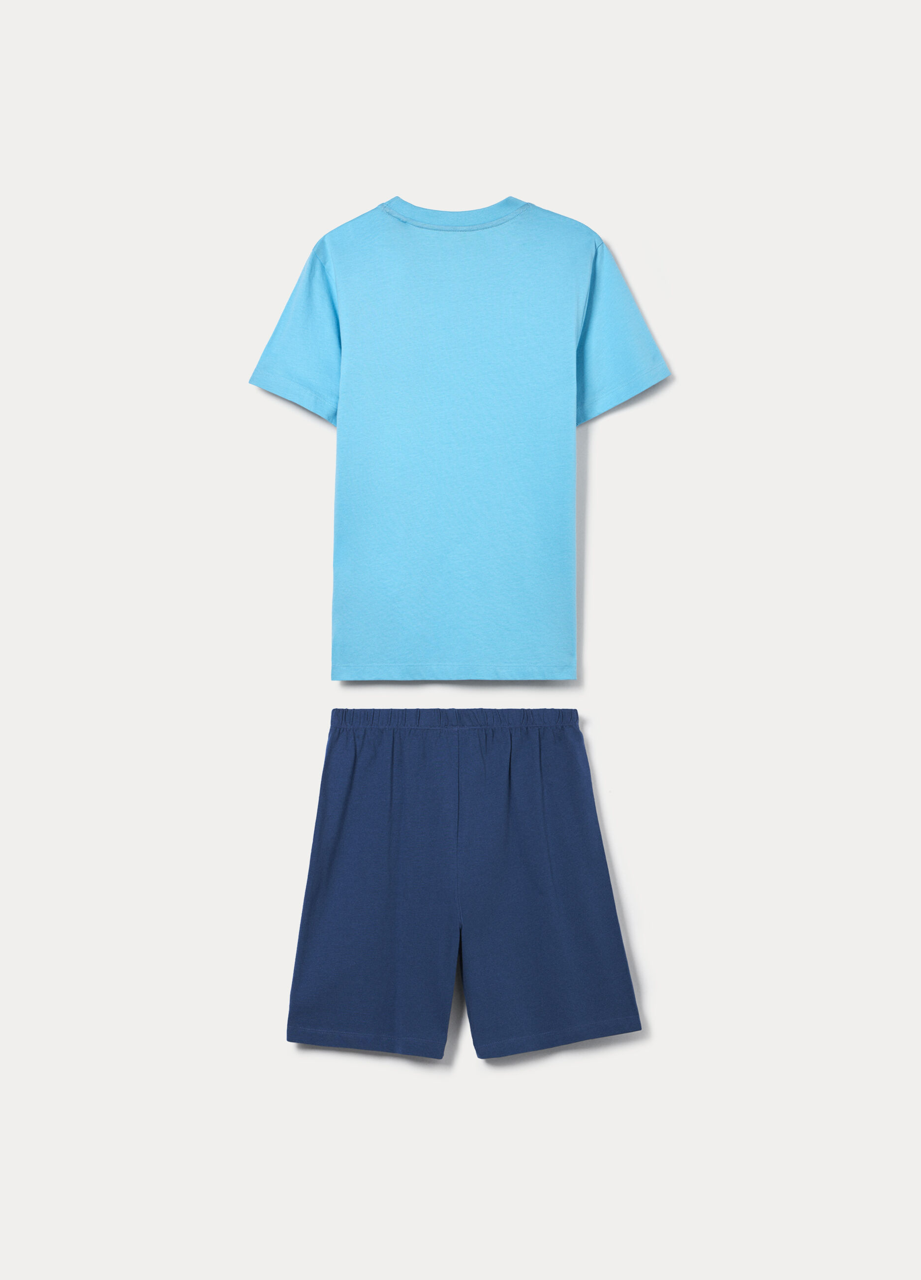 Set pigiama corto in jersey di puro cotone ragazzo_1