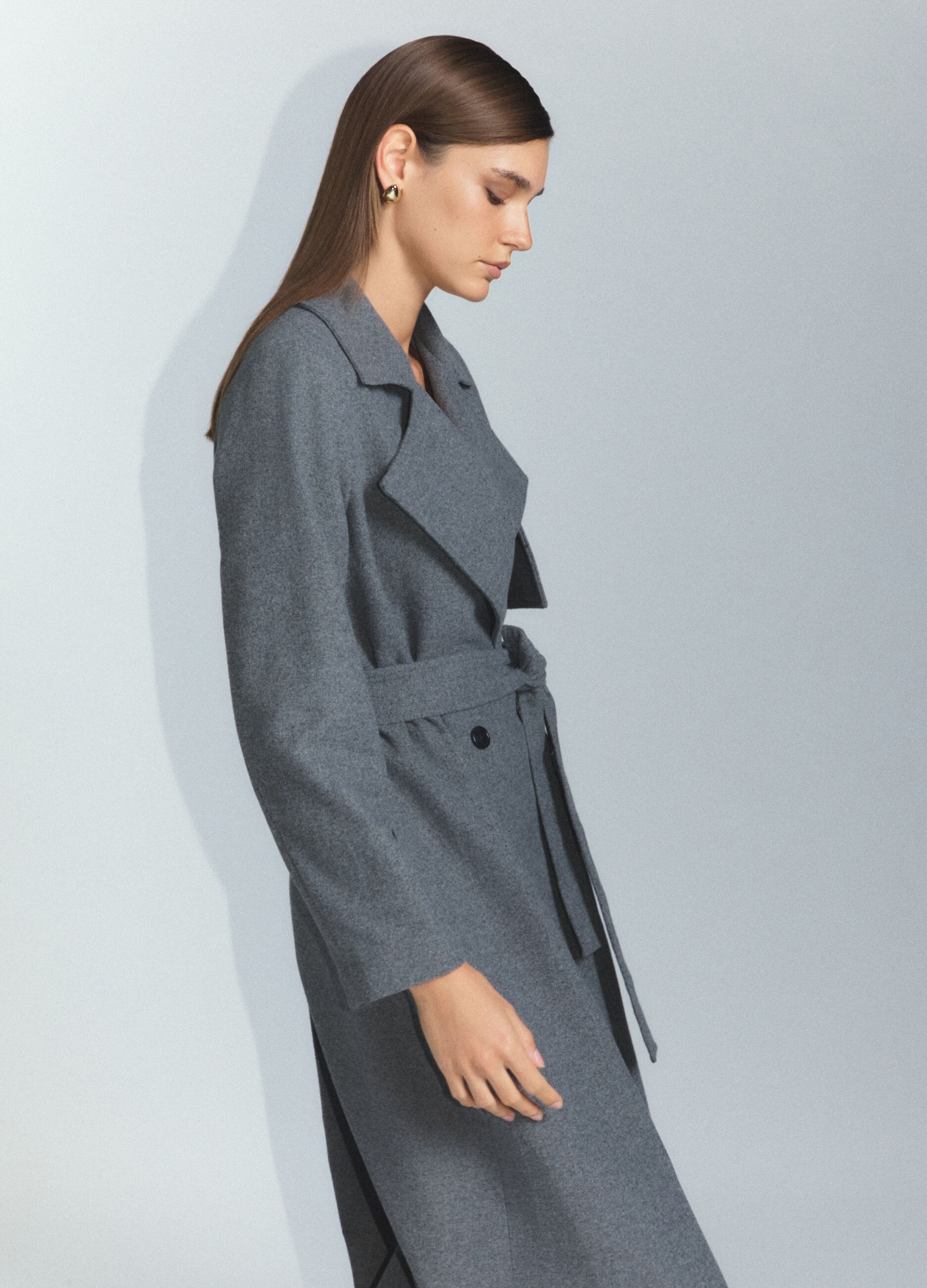 Cappotto lungo misto lana doppiopetto donna_3