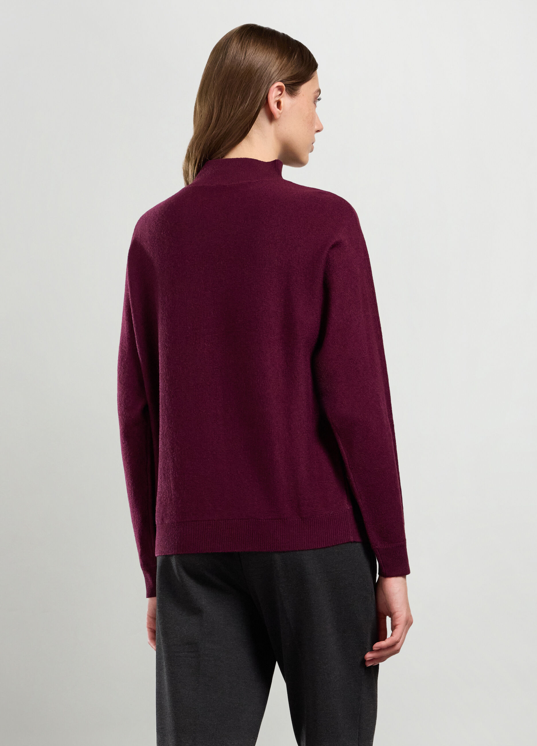 Maglia con lavorazione tricot donna_1